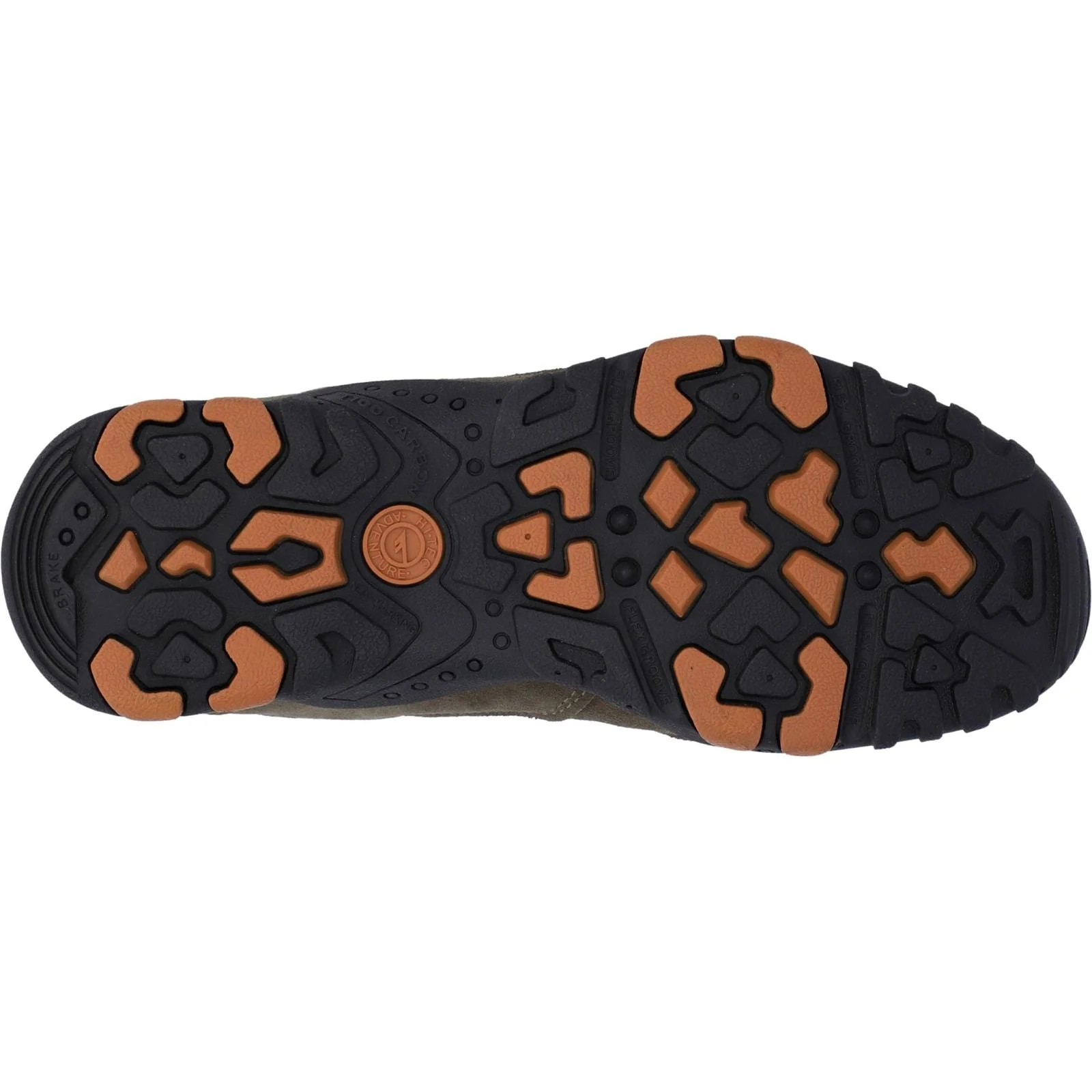 Hi-Tec Mens Quadra II Shoes Taupe/Burnt Orange - Image 3