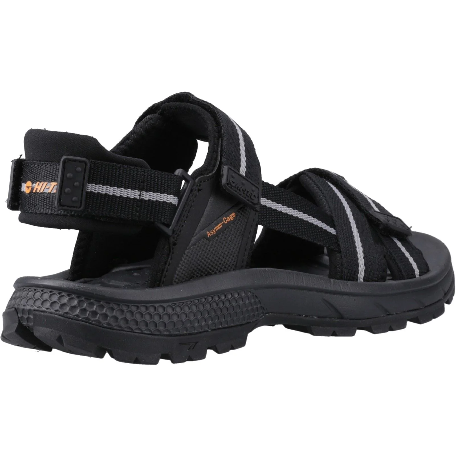 Hi-Tec Mens Sierra Sandal Black/Grey/Orange - Image 4