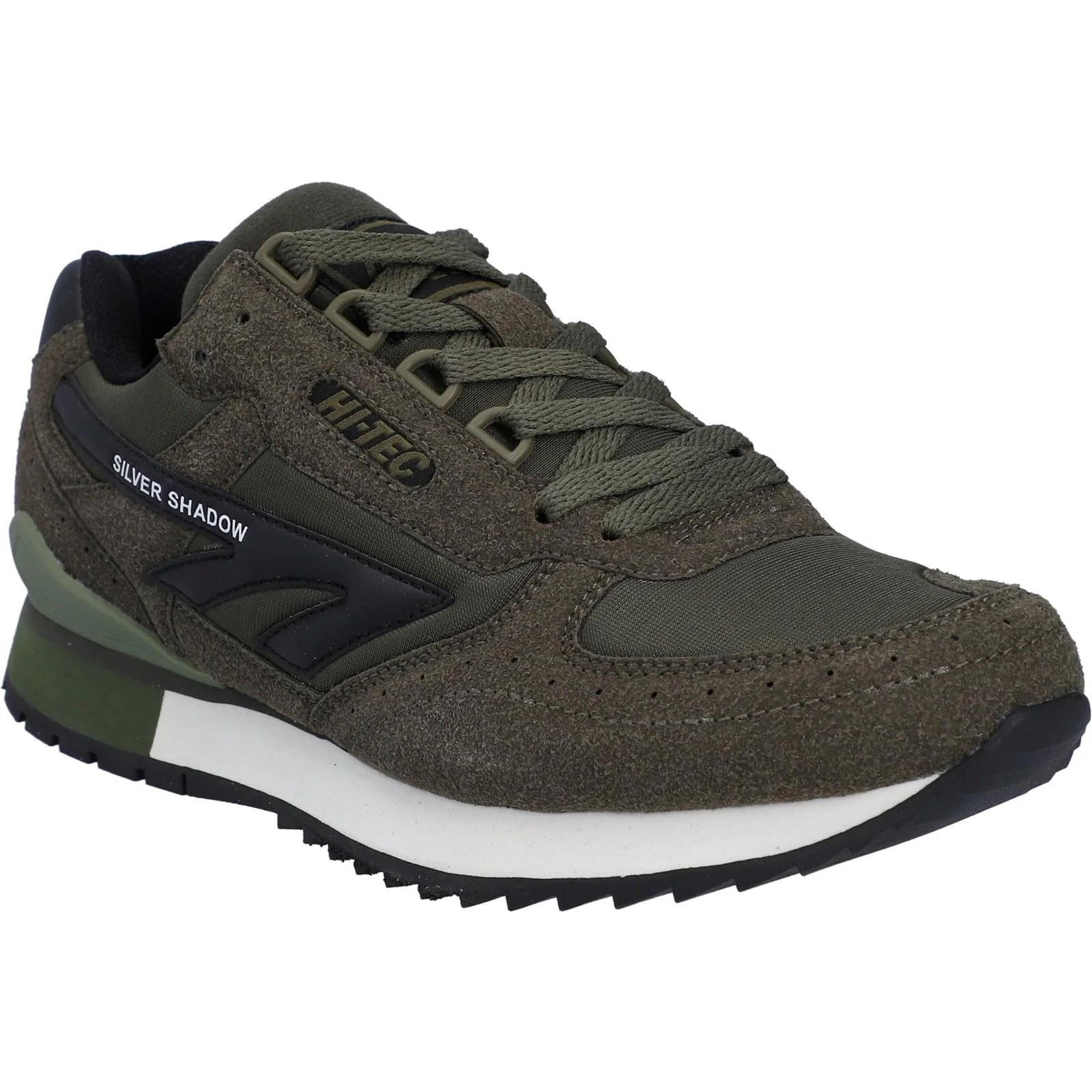 Hi-Tec Mens Silver Shadow Shoes Dark Olive - Image 5