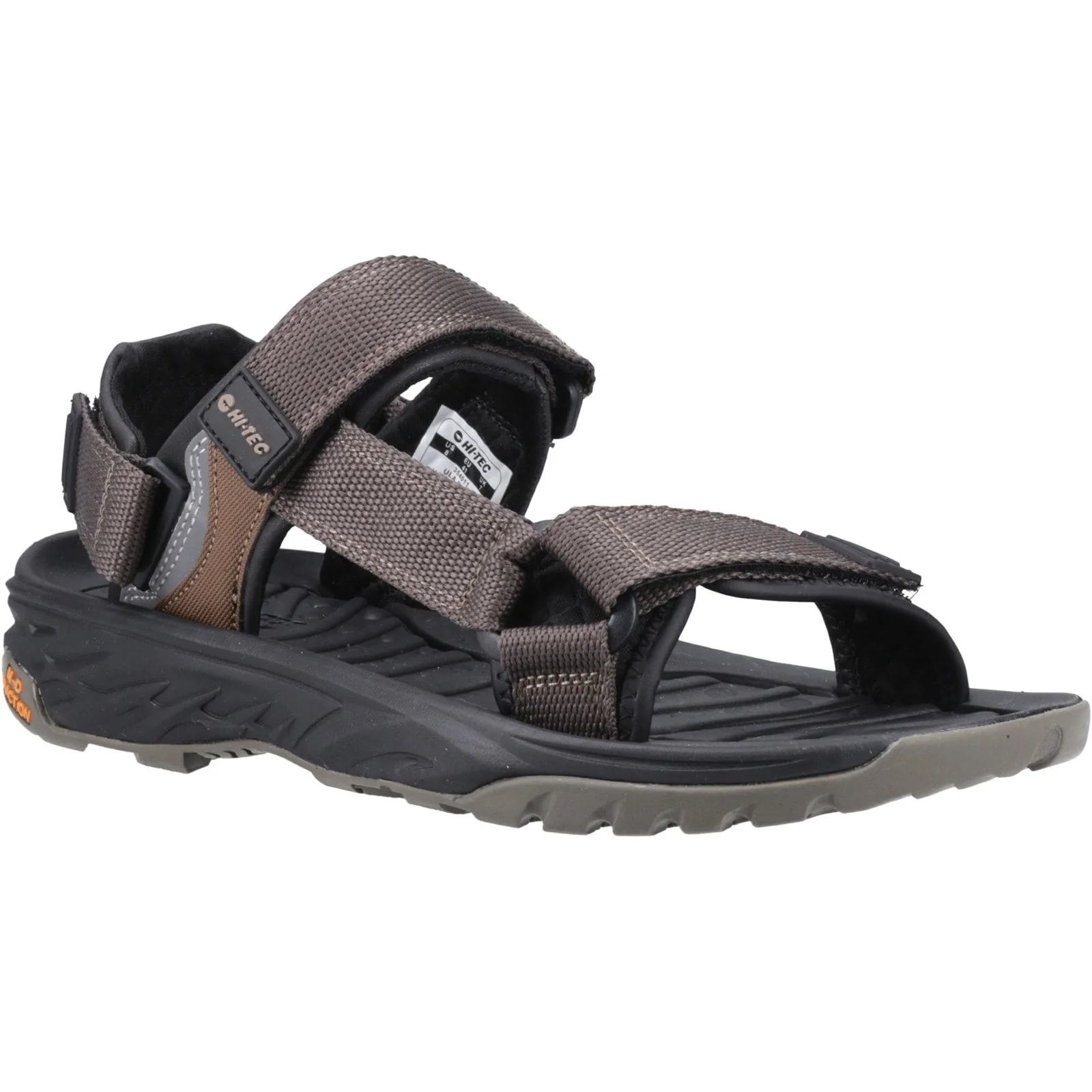 Hi-Tec Mens Ula Raft Sandal Desert/Black - Image 6