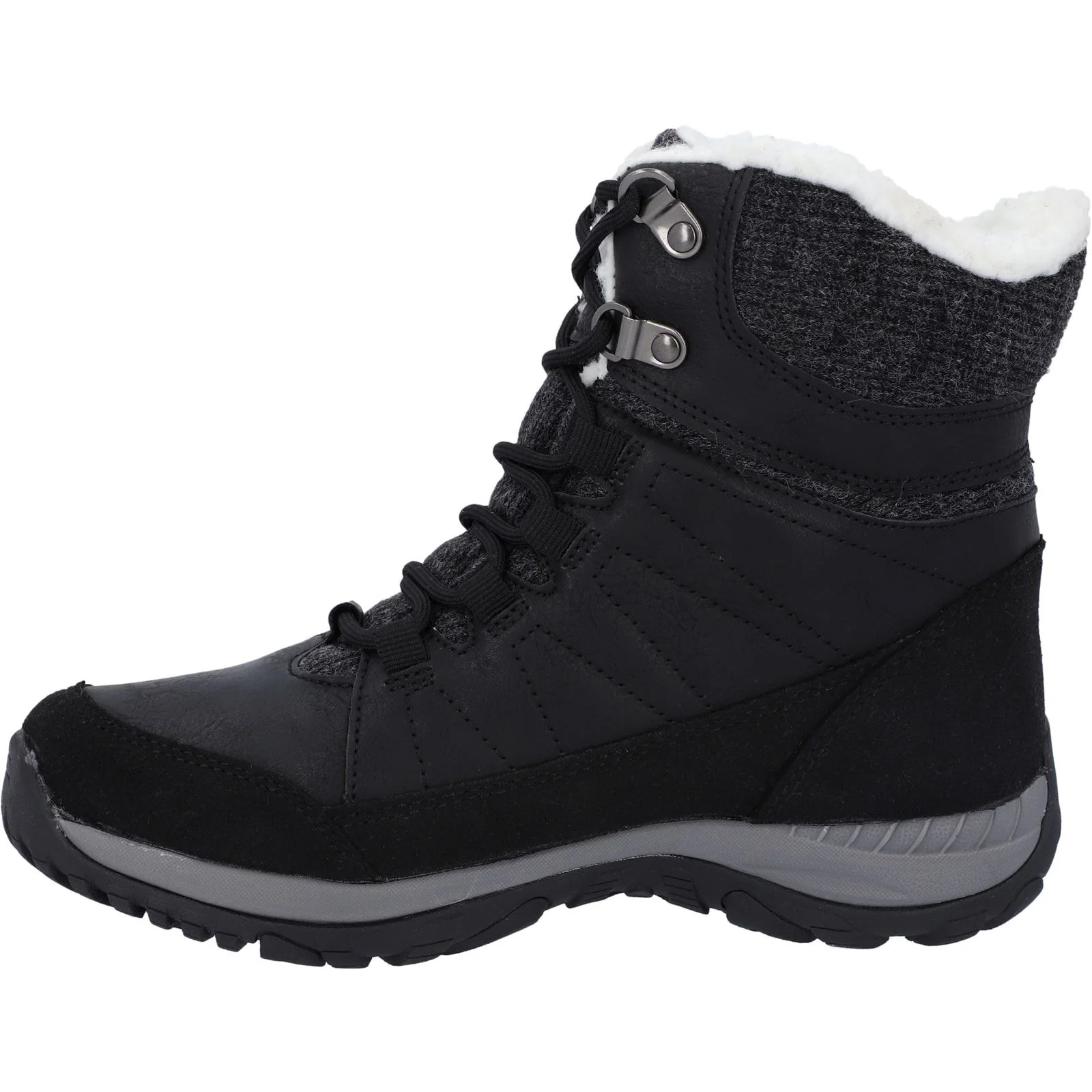 Hi-Tec Womens Riva Mid Boots Black - Image 2