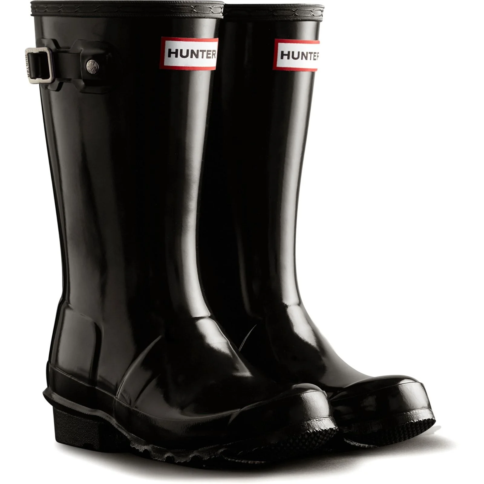 Hunter Junior Kids Junior Originals Gloss Boot Black - Image 4