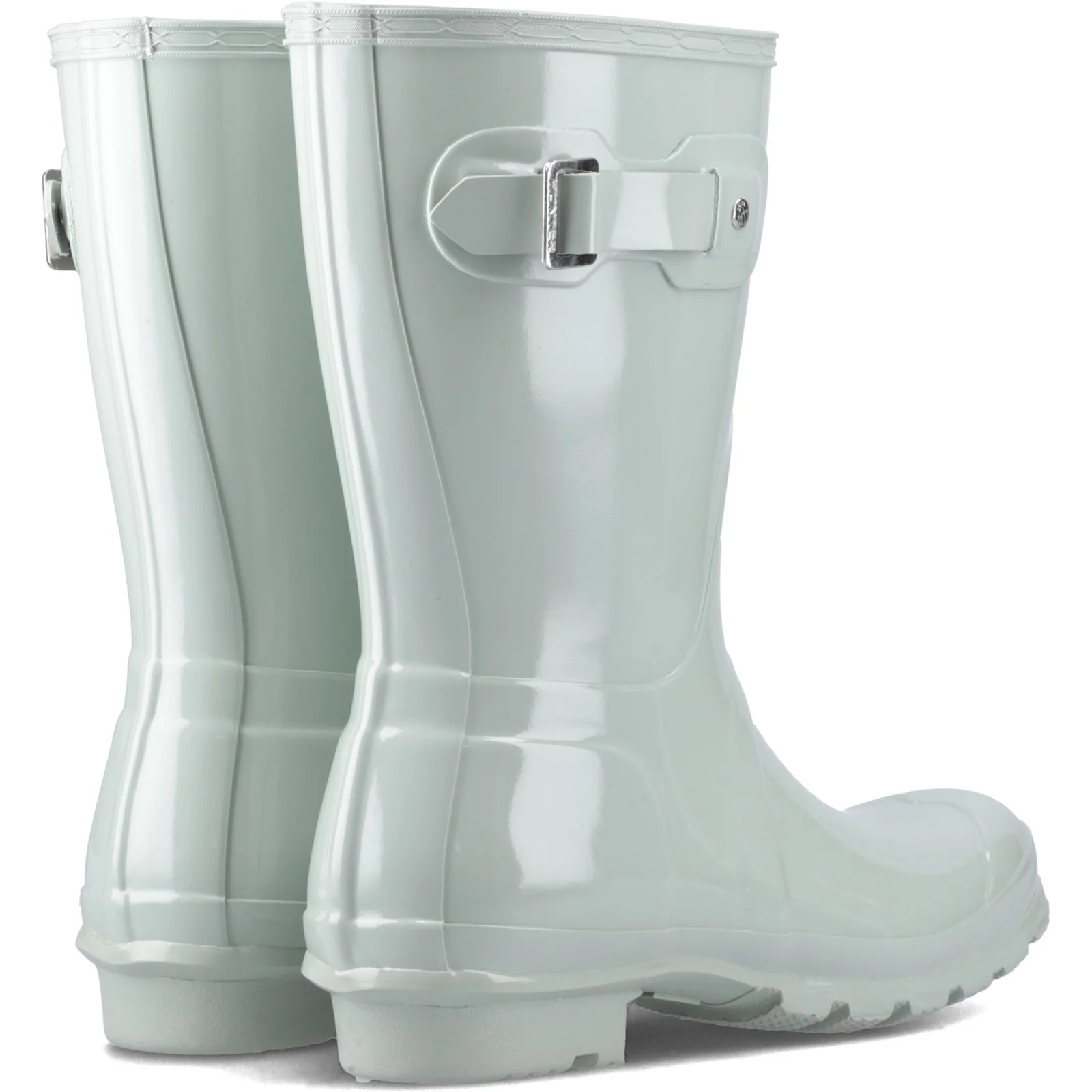 Hunter Womens Original Short Wellington Boots Sea Foam - Image 3