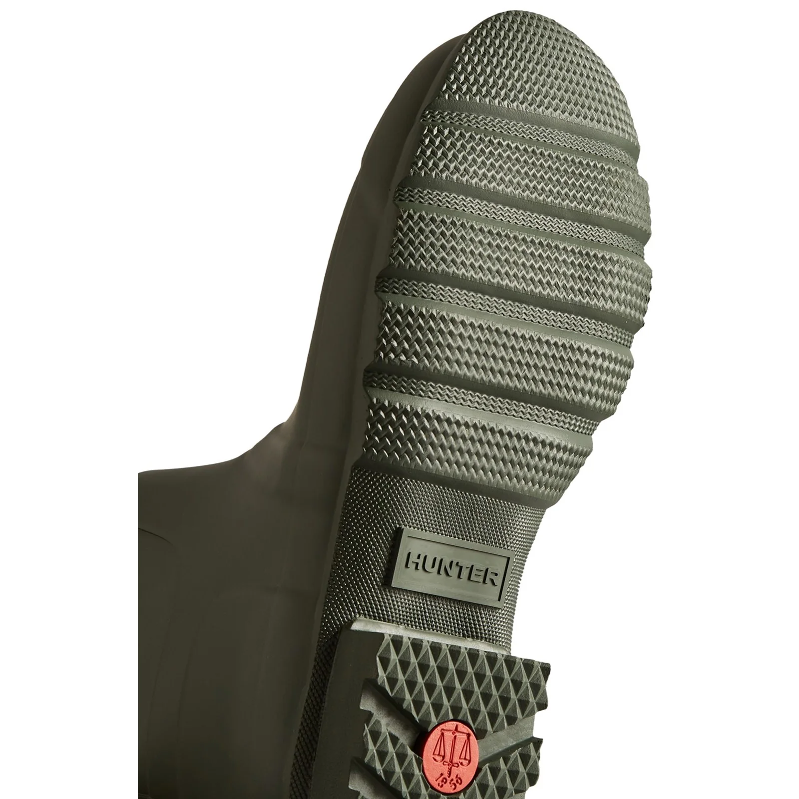 Hunter Mens Original Short Wellington Boots Dark Olive - Image 2