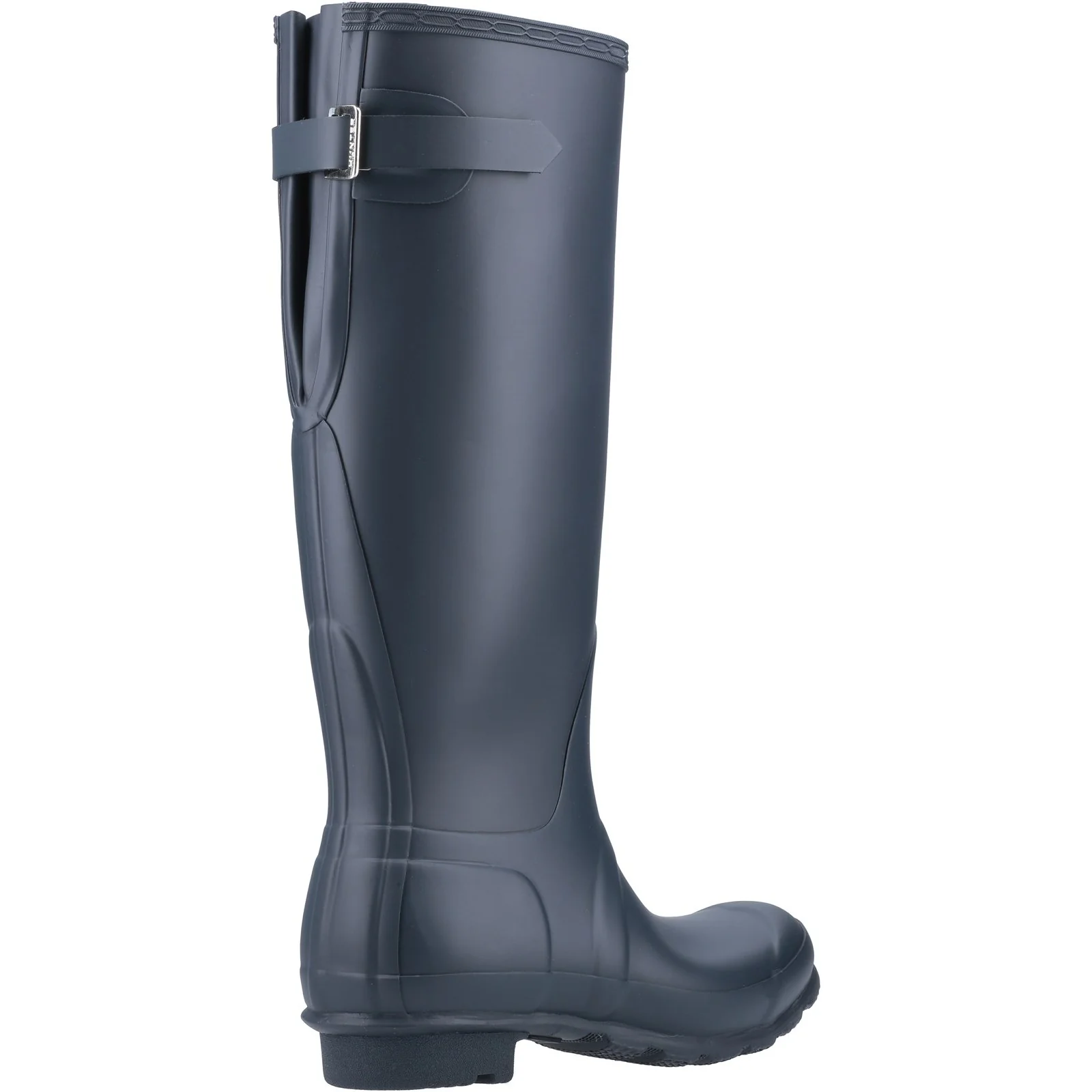 Hunter Womens Original Tall Back Adjustable Wellington Boots Navy - Image 3