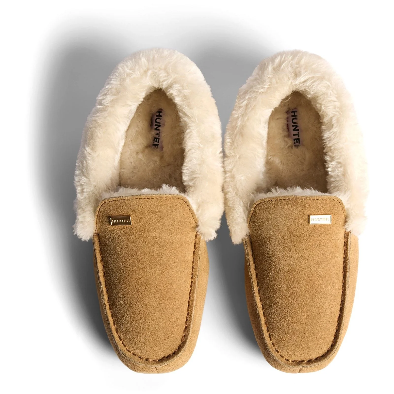 Hunter Womens Womens Moccasin Slipper Sherpa Biscuit - Image 2