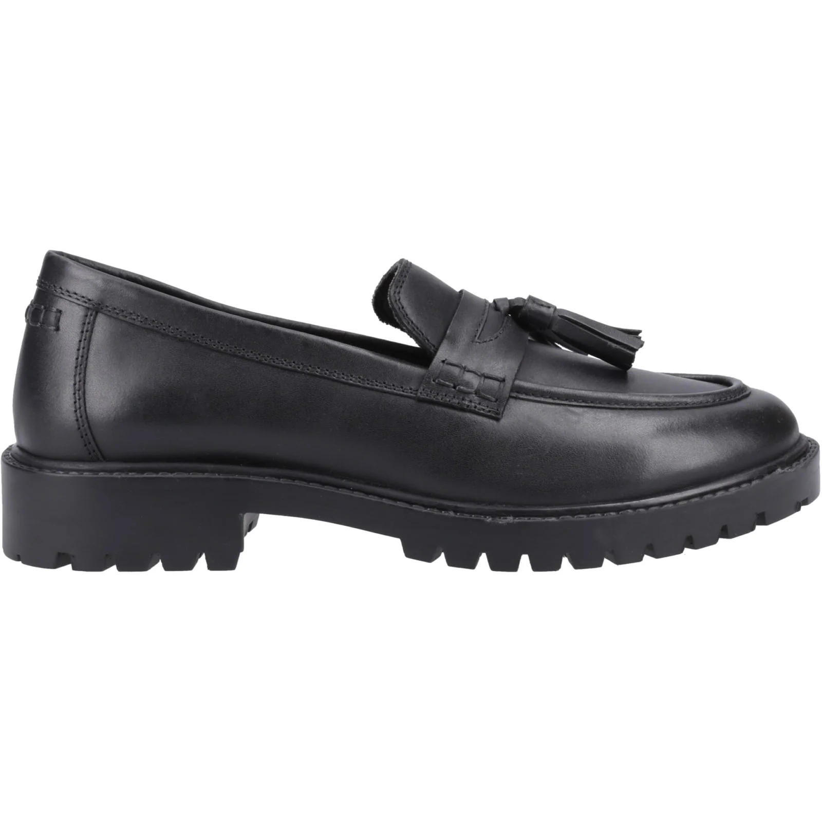 Hush Puppies Girls Abigail Senior Shoe Black