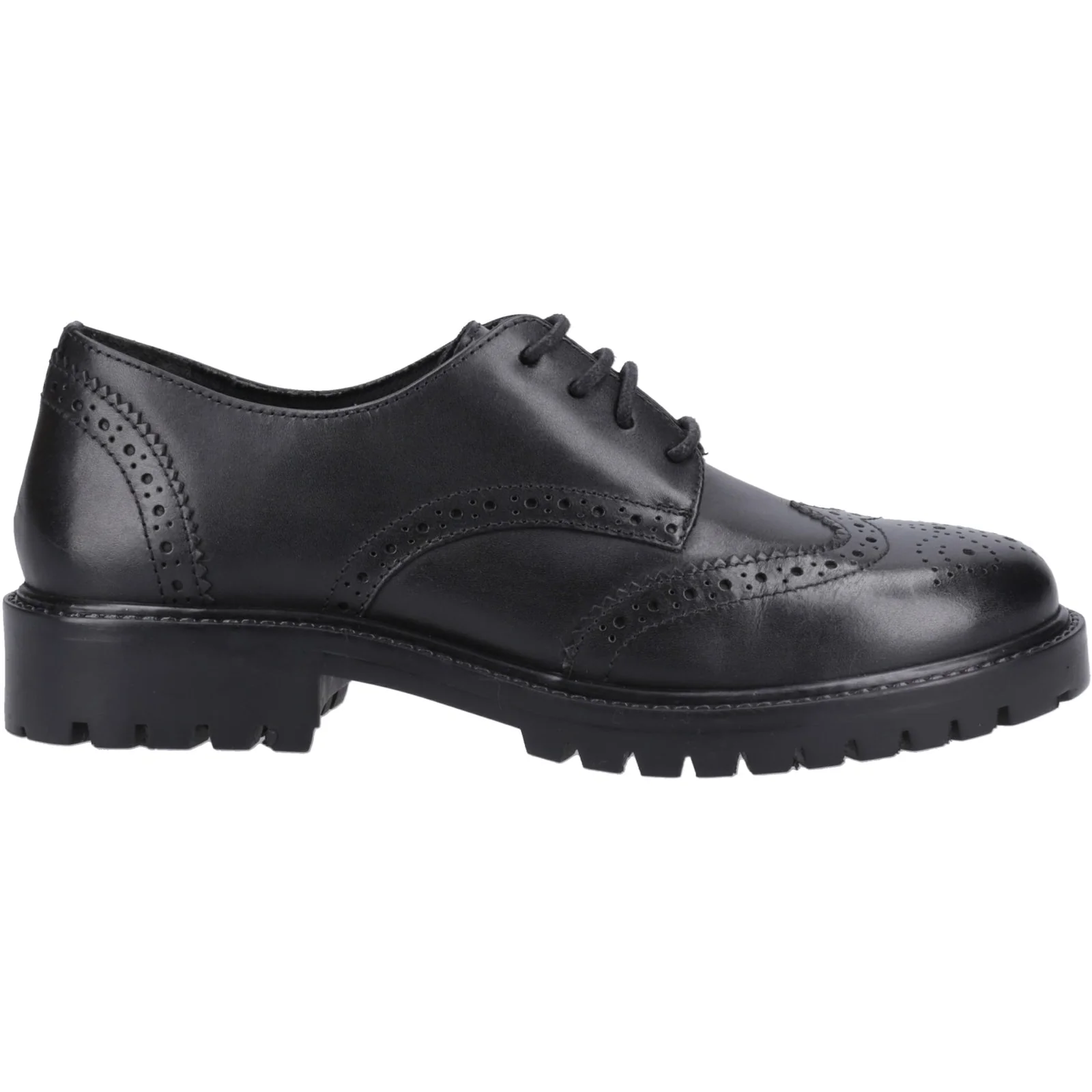 Hush Puppies Girls Athena Senior Shoe Black