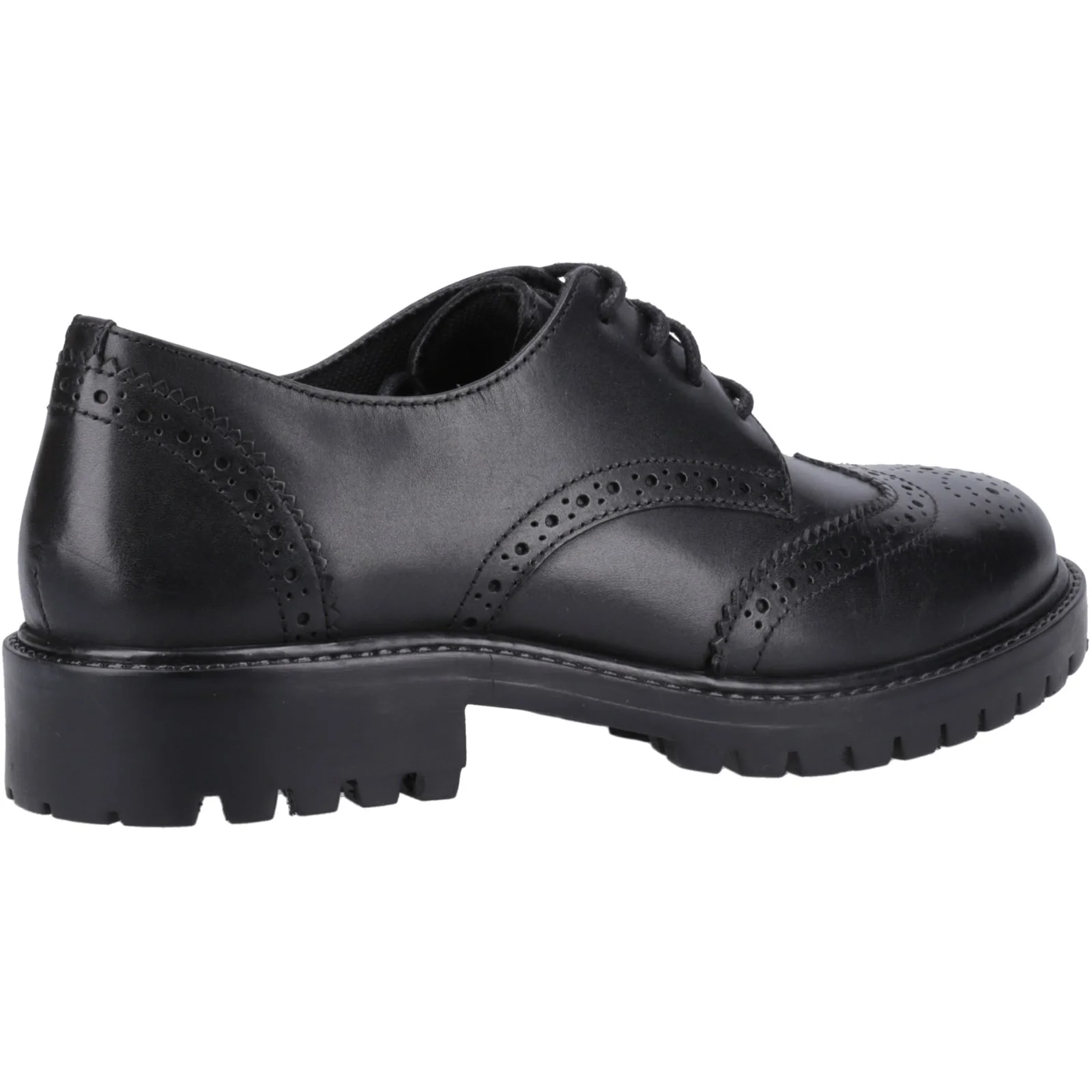 Hush Puppies Girls Athena Senior Shoe Black - Image 4