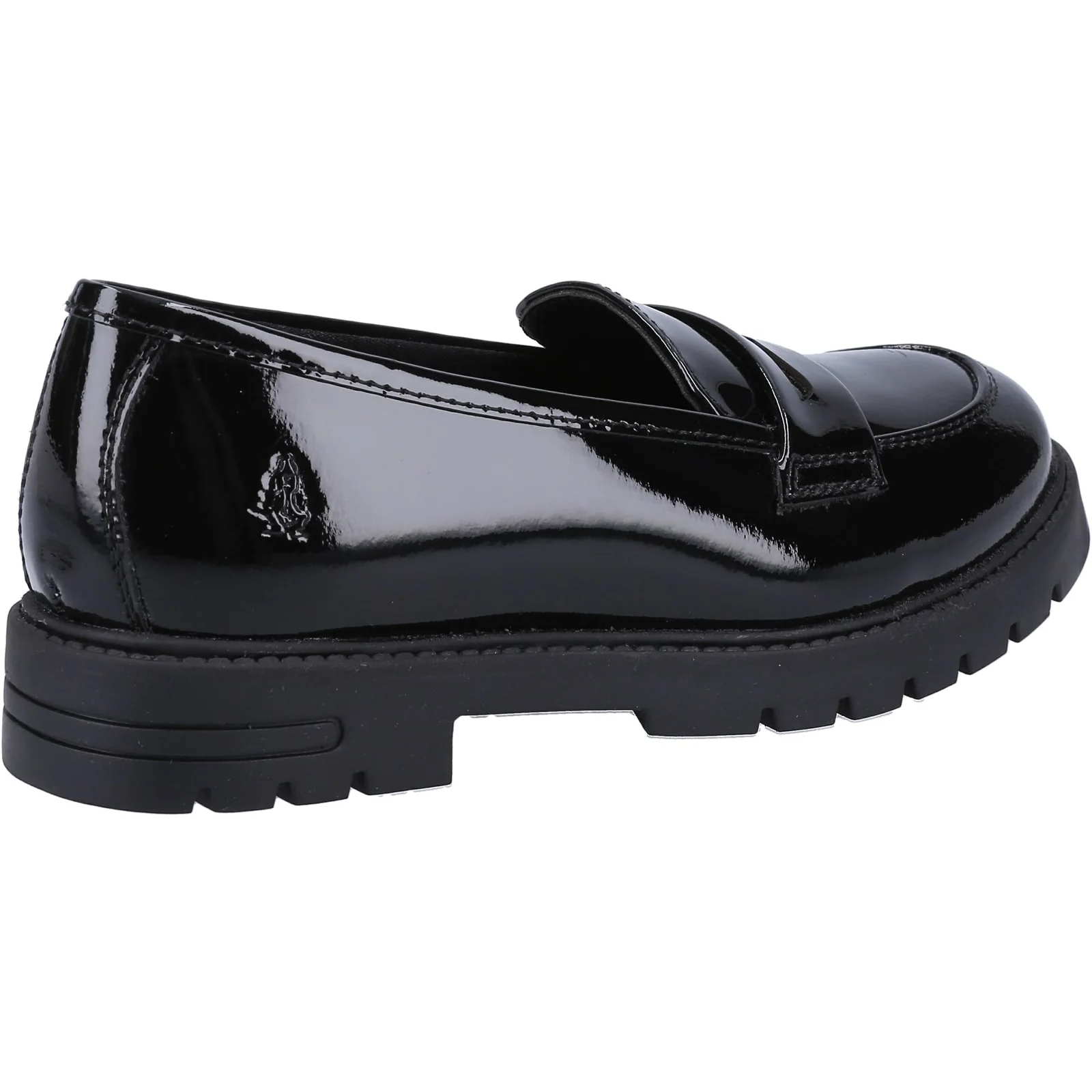 Hush Puppies Girls Hazel Patent SNR Shoe Black - Image 3