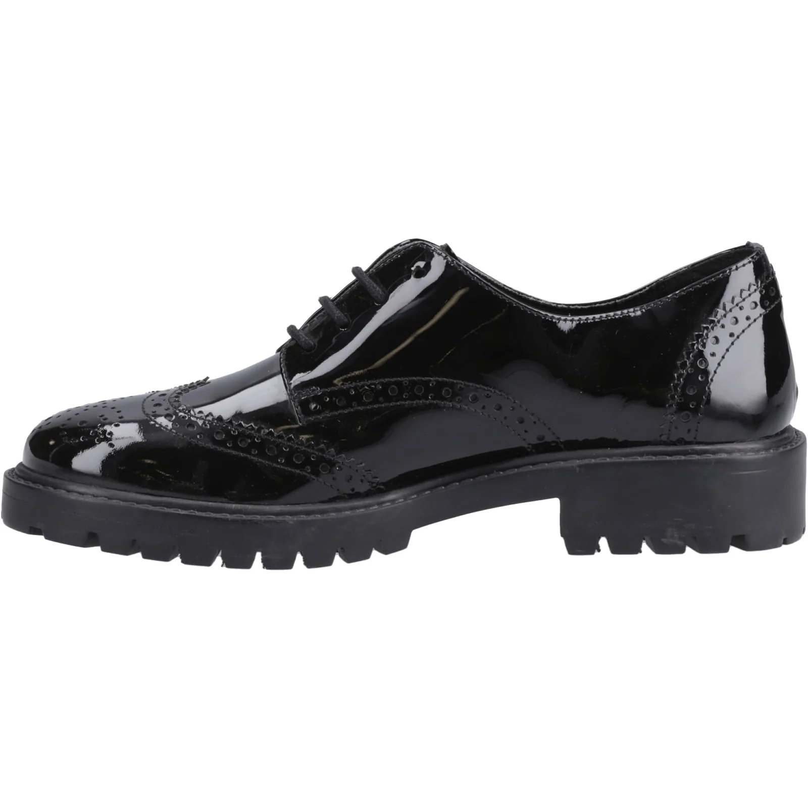 Hush Puppies Junior Girls Athena Patent Jnr Black - Image 2