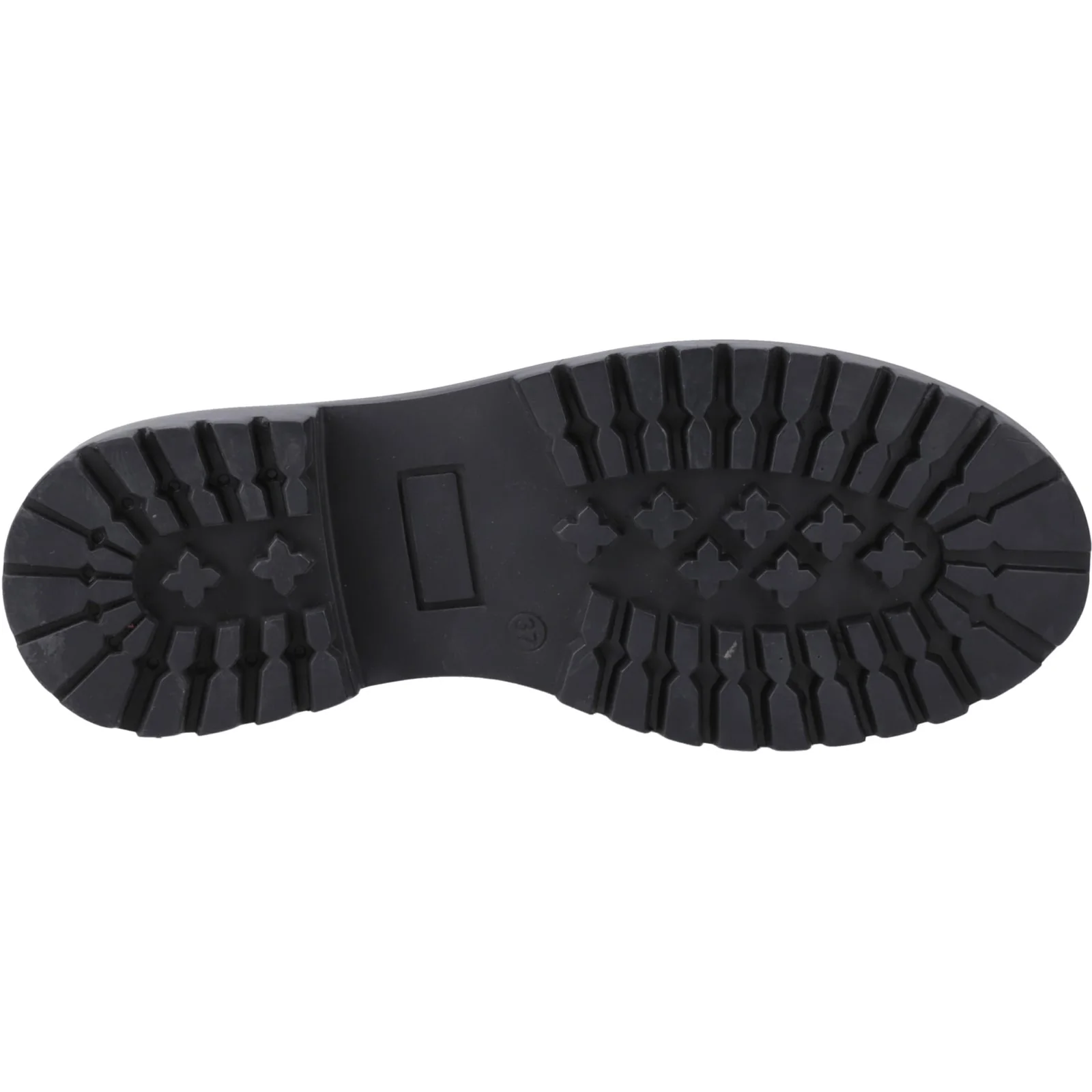 Hush Puppies Junior Girls Aubrey Lace Up Patent Jnr Black - Image 3