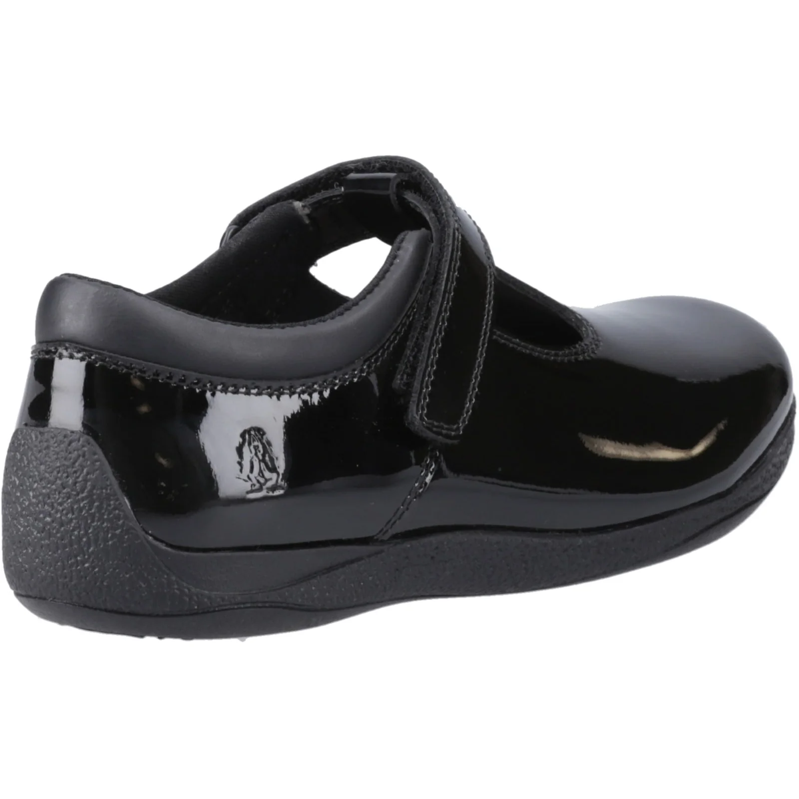 Hush Puppies Junior Girls Caitlin T-Bar Patent Jnr Black - Image 4