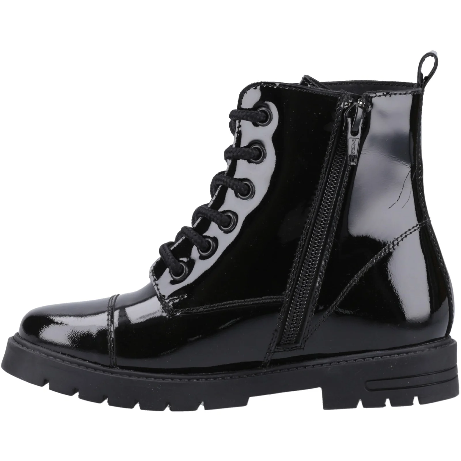 Hush Puppies Junior Girls Lauren Patent Junior Shoe Black - Image 2