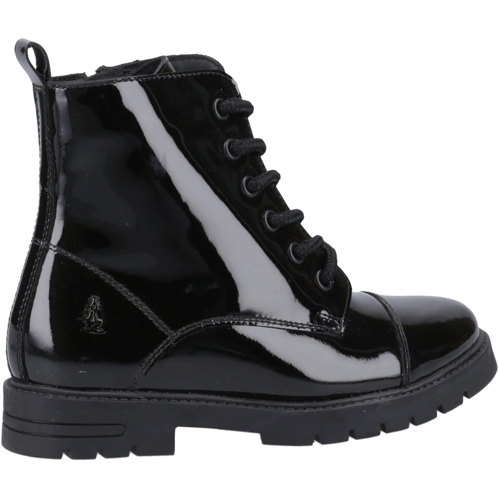 Hush Puppies Junior Girls Lauren Patent Junior Shoe Black - Image 4