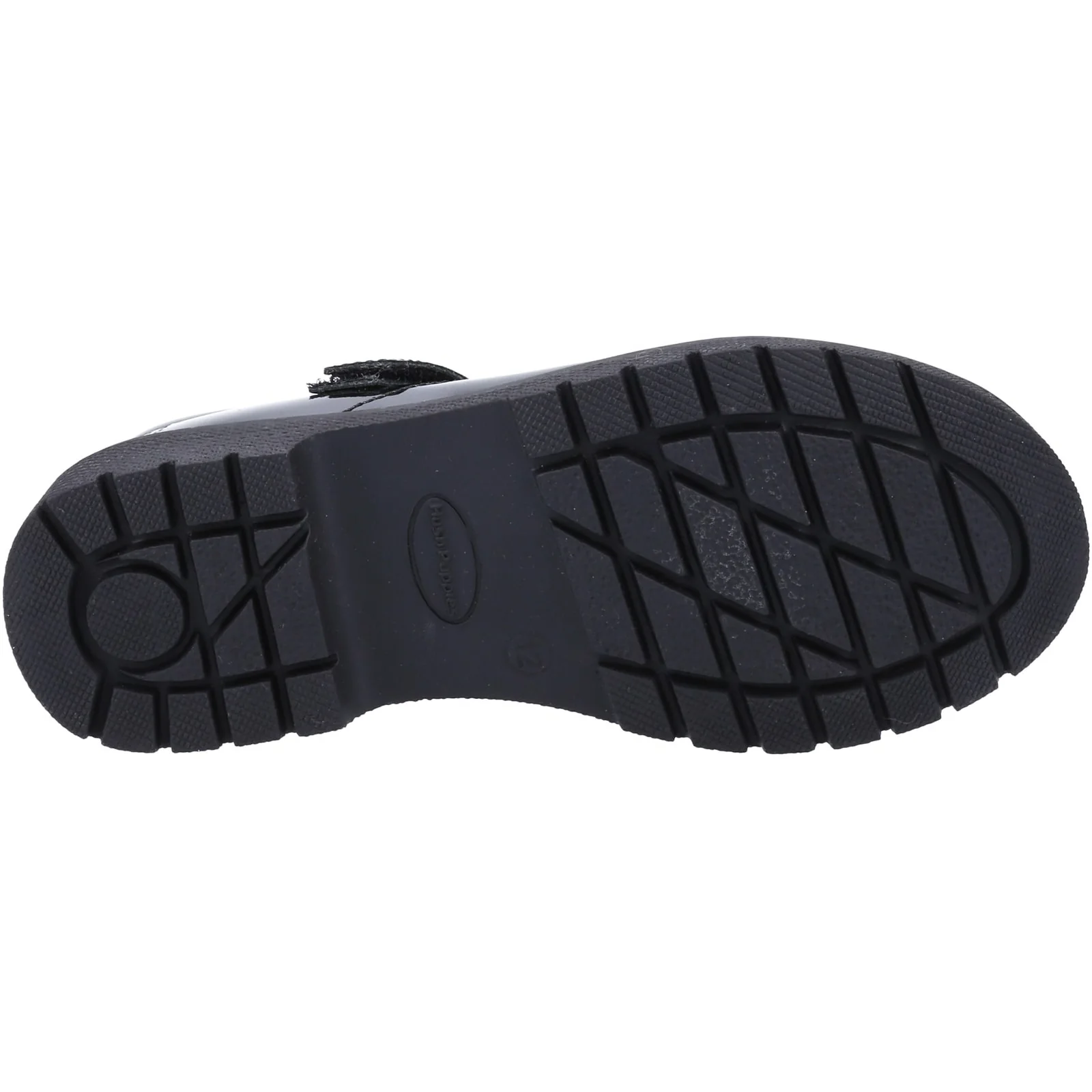 Hush Puppies Junior Girls Tally Junior Patent School Shoe Patent Black - Image 2