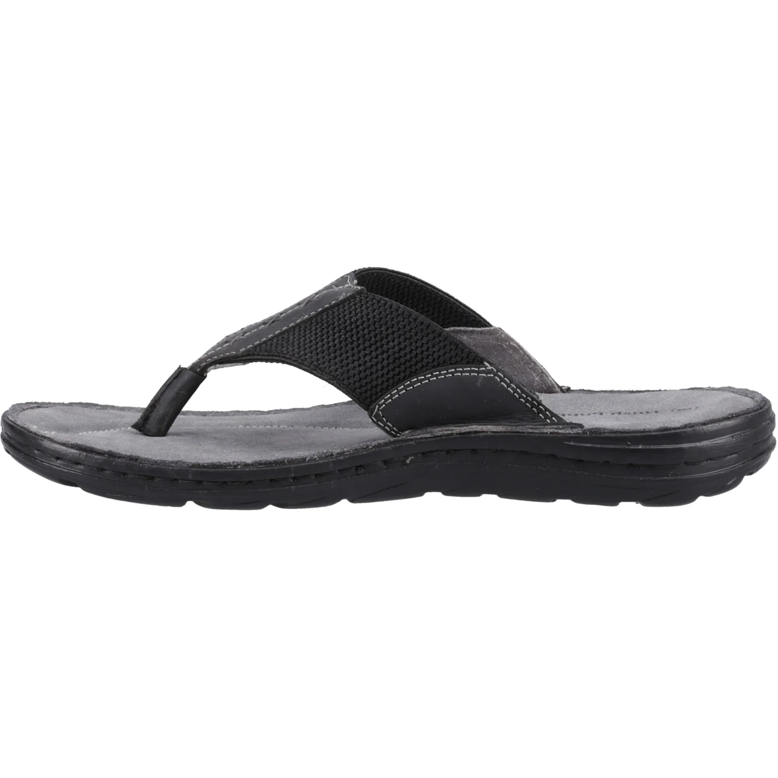 Hush Puppies Mens Alan Toepost Sandal Black - Image 2