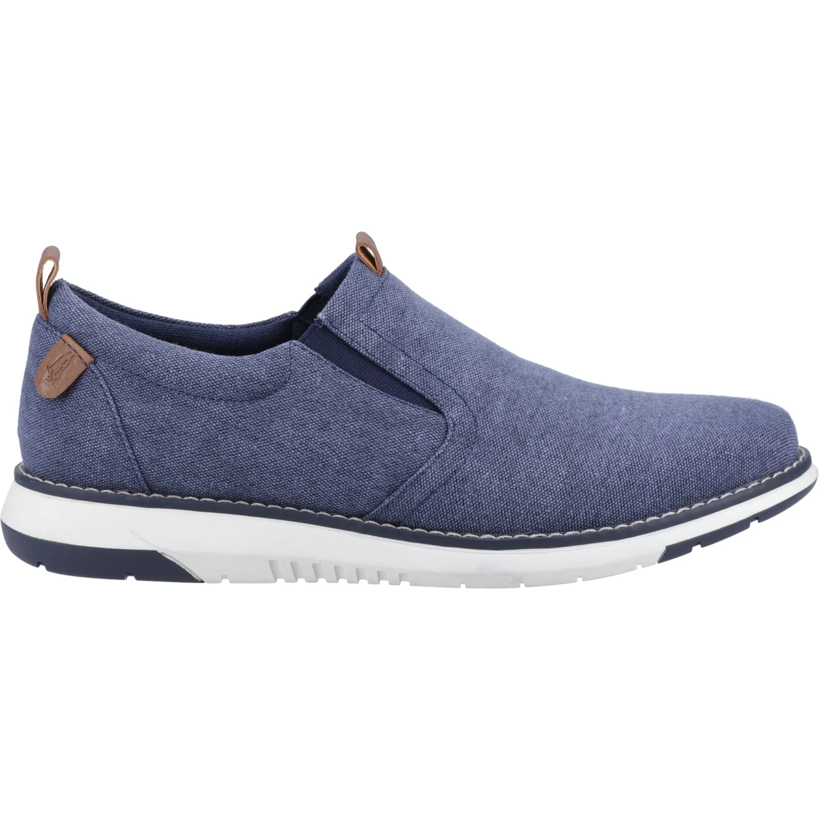 Hush Puppies Mens Benny Slip On Shoe Navy