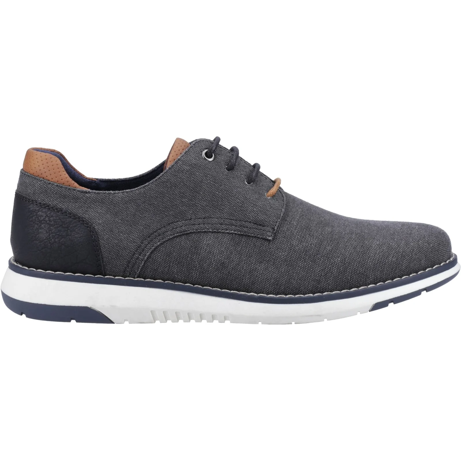 Hush Puppies Mens Bruce Lace Up Shoe Grey
