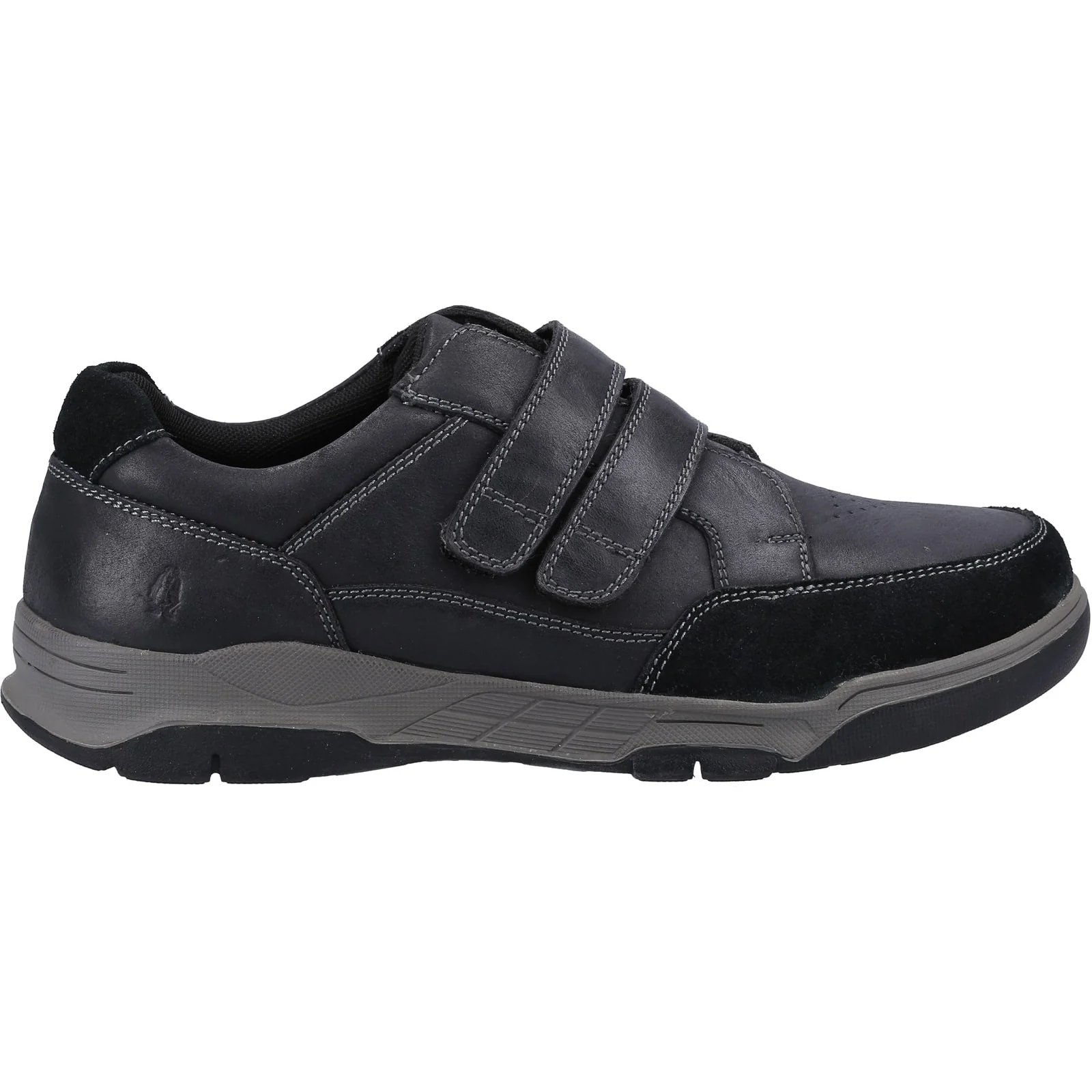 Hush Puppies Mens Fabian Double Strap Black
