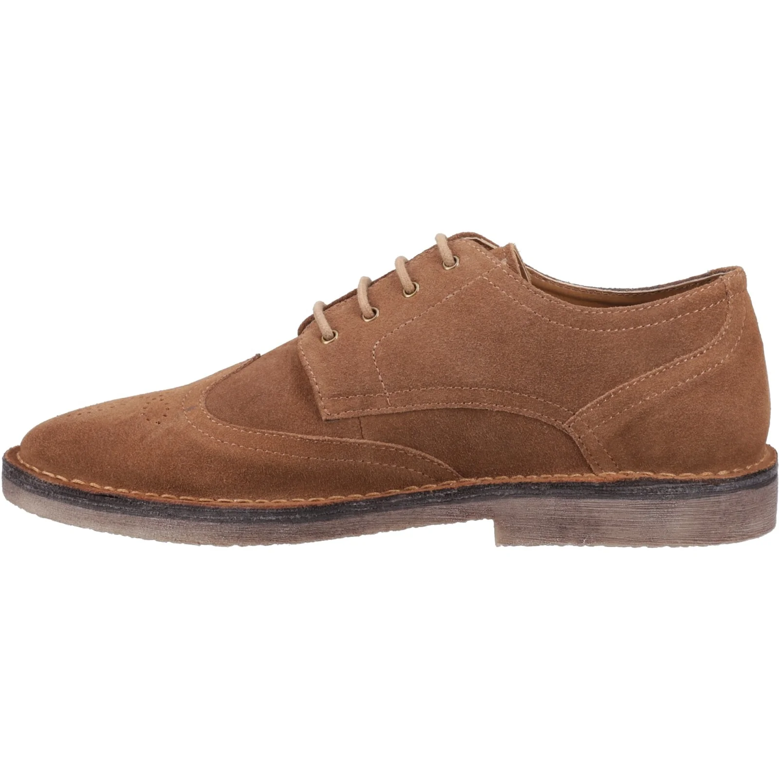 Hush Puppies Mens Samson Wingtip Tan - Image 2