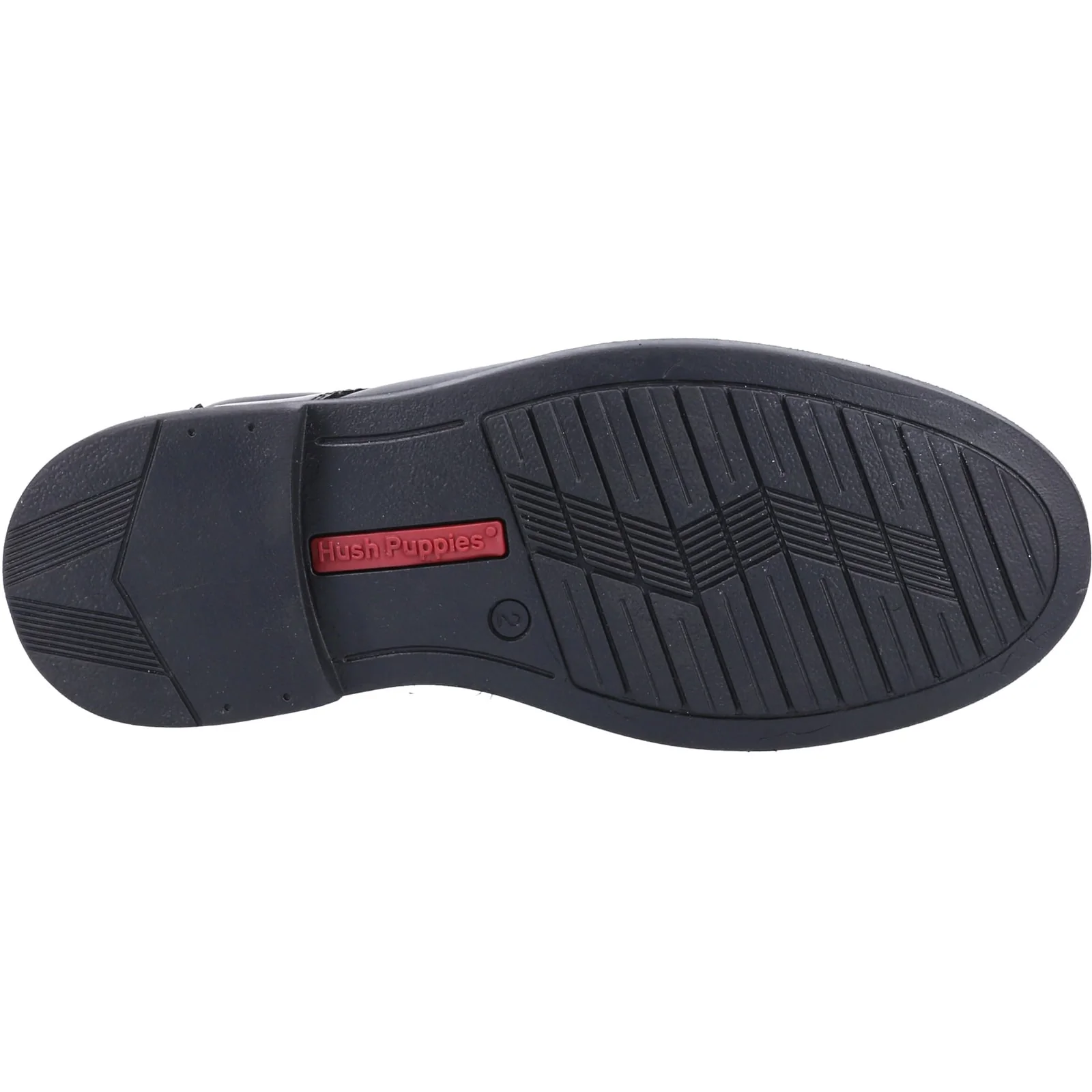 Hush Puppies Mens Tim Senior School Shoe Black - Image 2