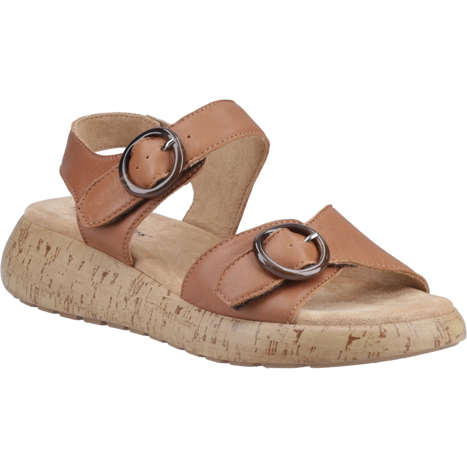 Hush Puppies Womens Alison Buckle Sandal Tan - Image 5