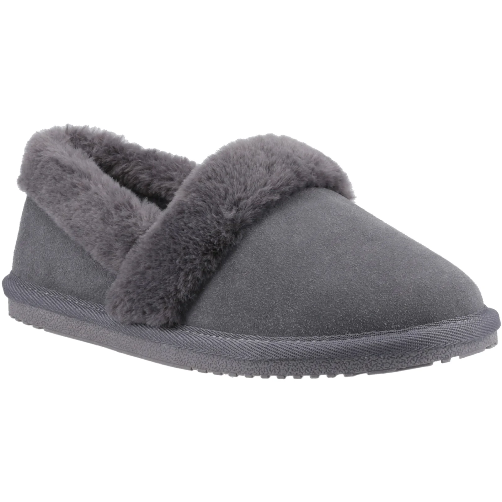 Hush Puppies Womens Ariel Slipper Grey - Image 5