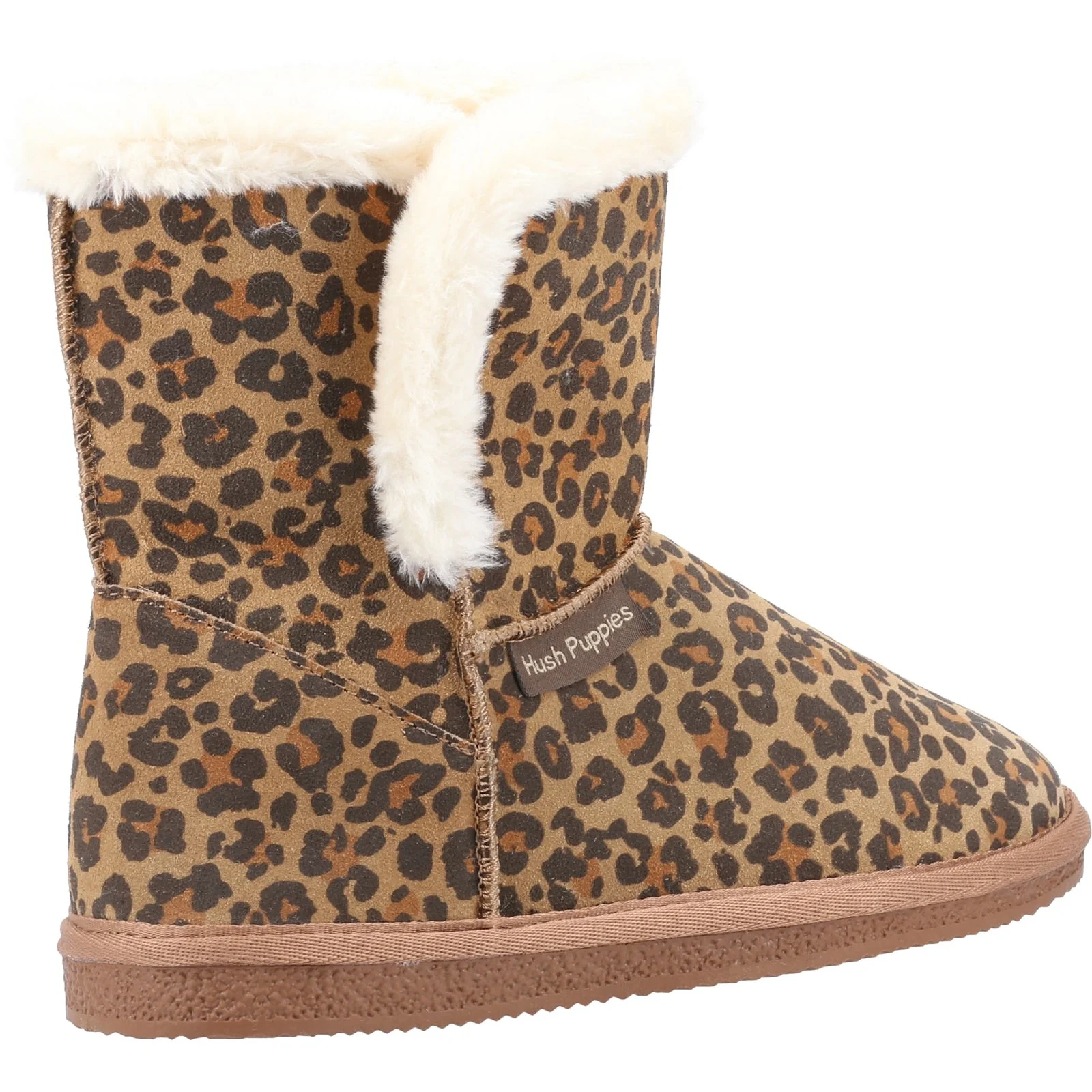 Hush Puppies Womens Ashleigh Slipper Bootie Leopard - Image 3