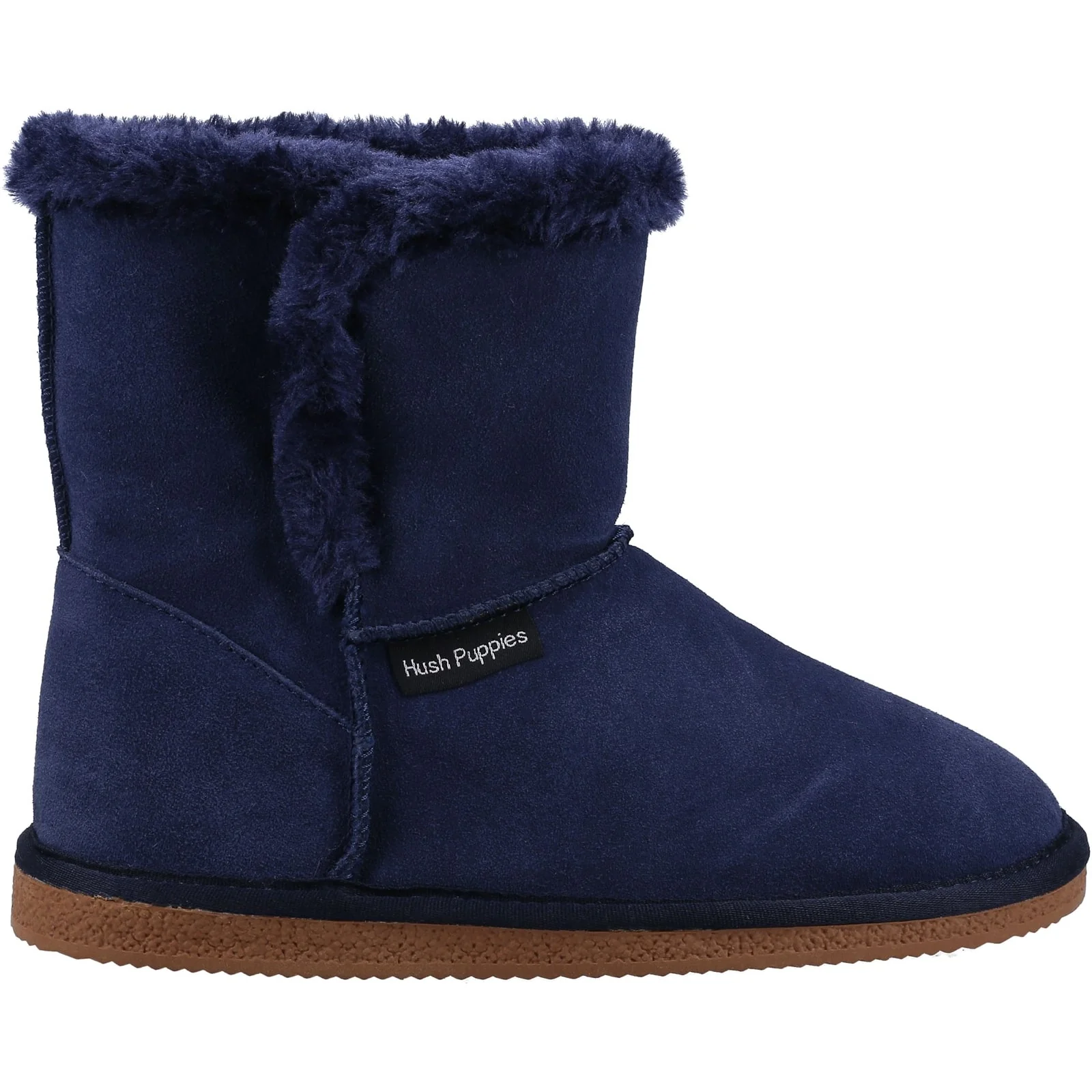 Hush Puppies Womens Ashleigh Slipper Bootie Navy