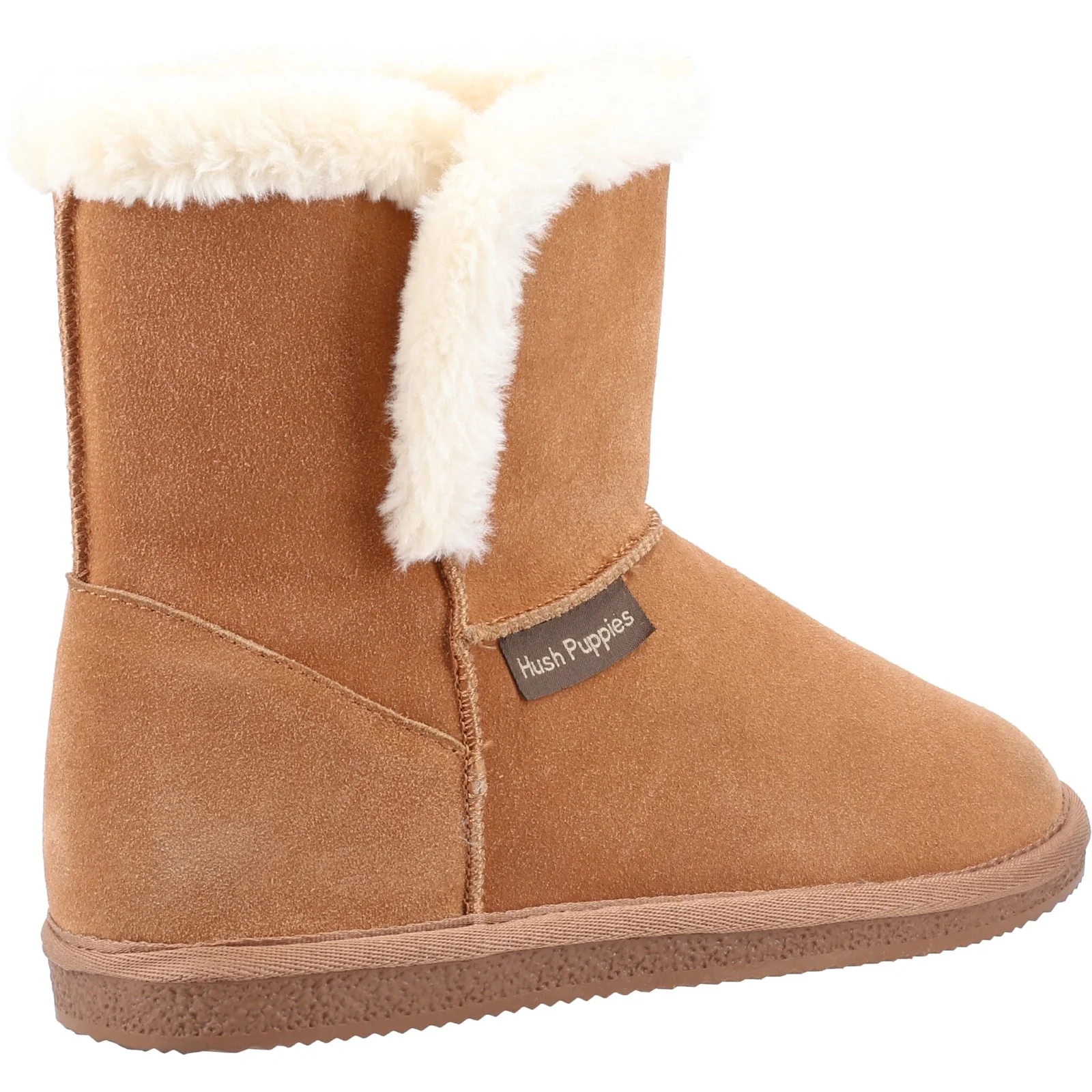 Hush Puppies Womens Ashleigh Slipper Bootie Tan - Image 3