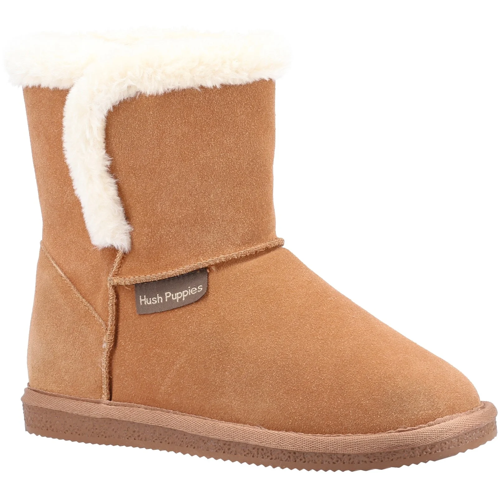 Hush Puppies Womens Ashleigh Slipper Bootie Tan - Image 4