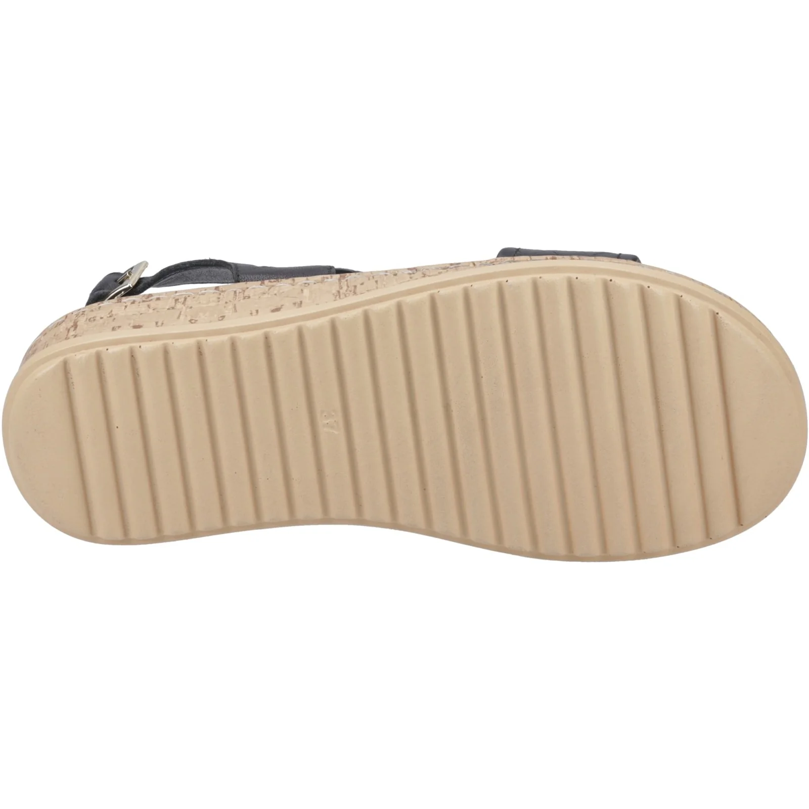 Hush Puppies Womens Ebony Wide Fit Sandal Black - Image 3