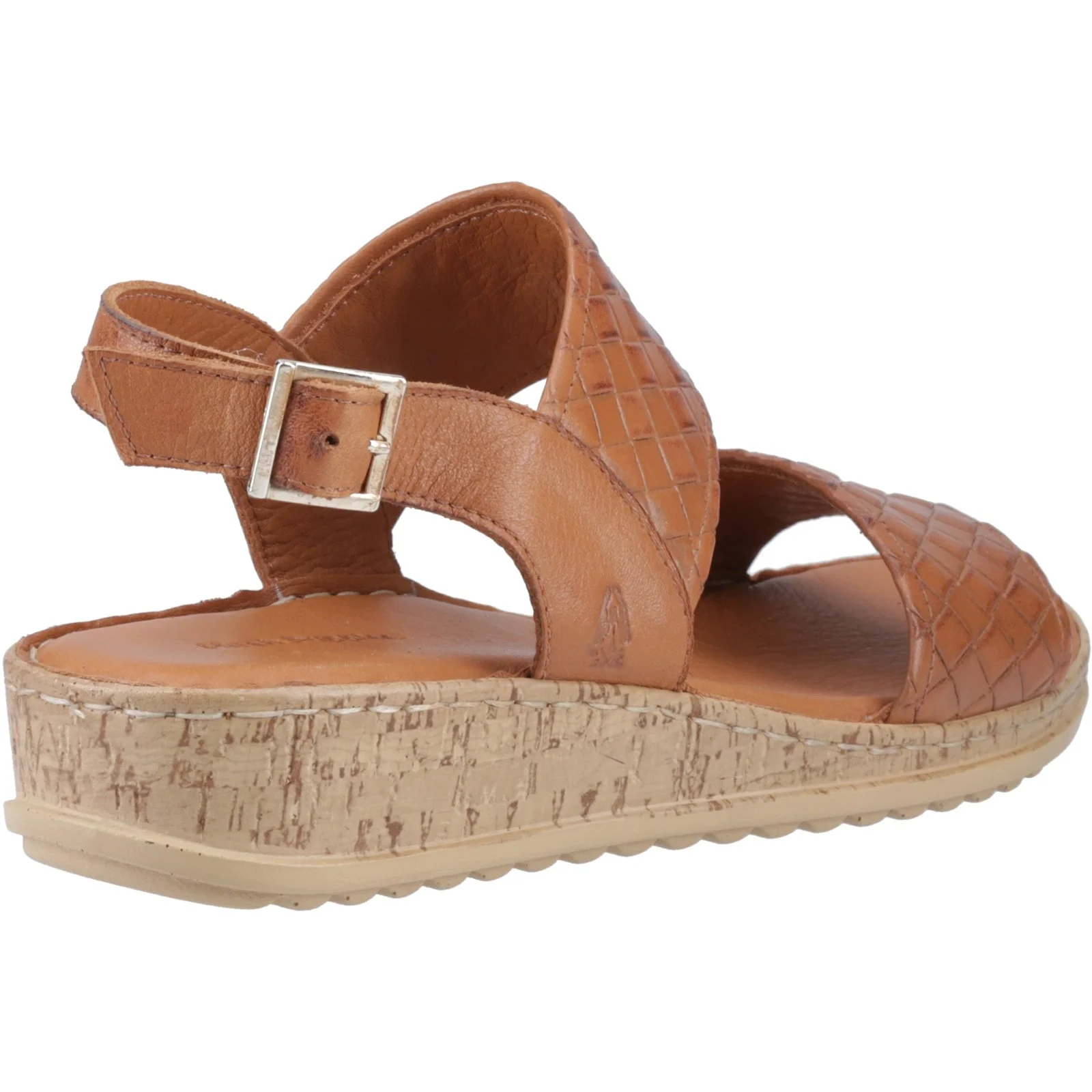 Hush Puppies Womens Ebony Wide Fit Sandal Tan - Image 4