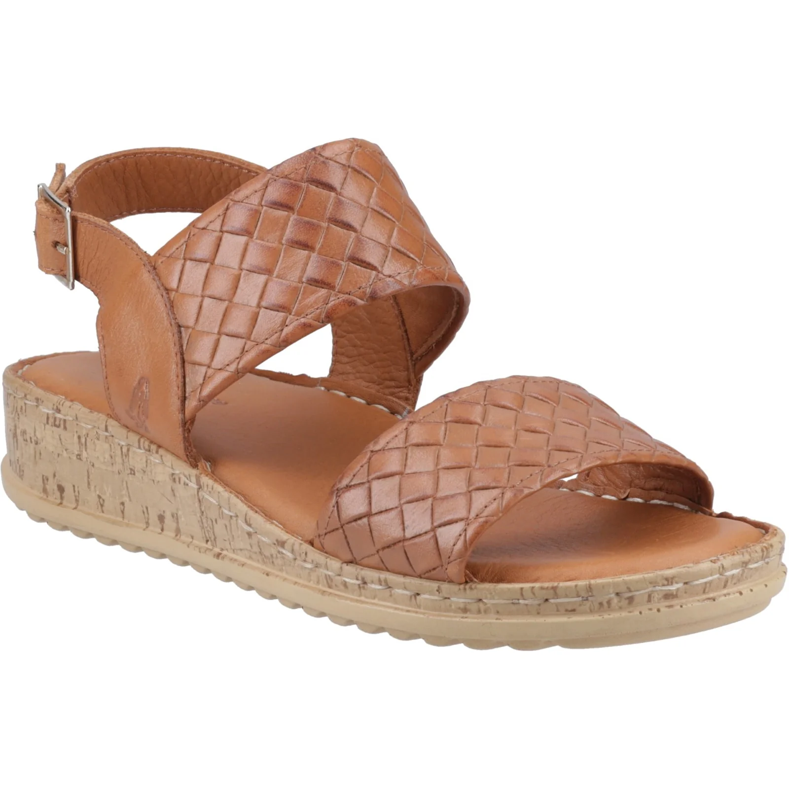 Hush Puppies Womens Ebony Woven Sandal Tan - Image 5