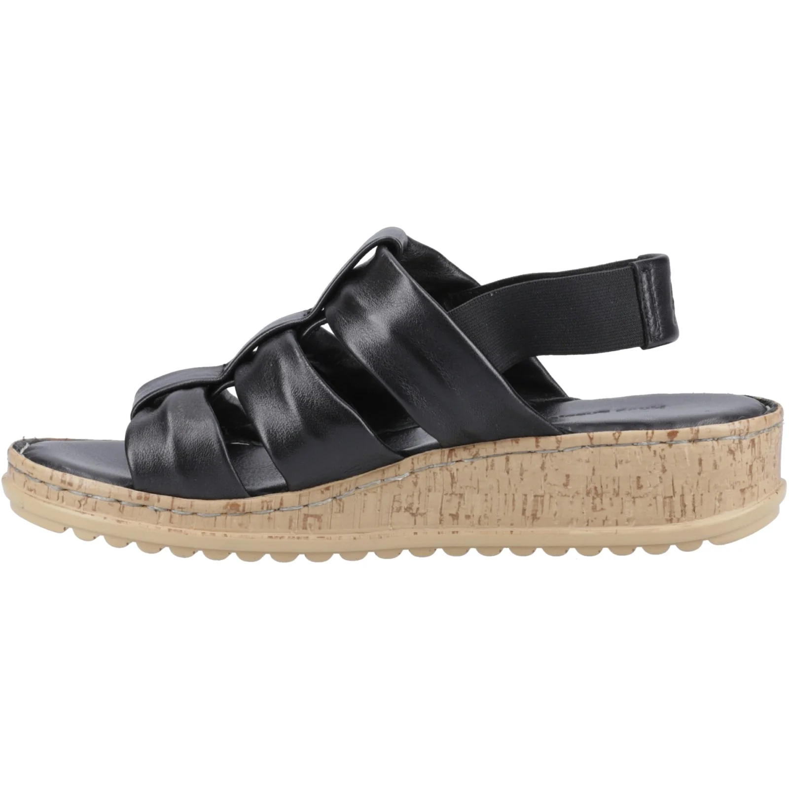 Hush Puppies Womens Eden Wide Fit Sandal Black - Image 2