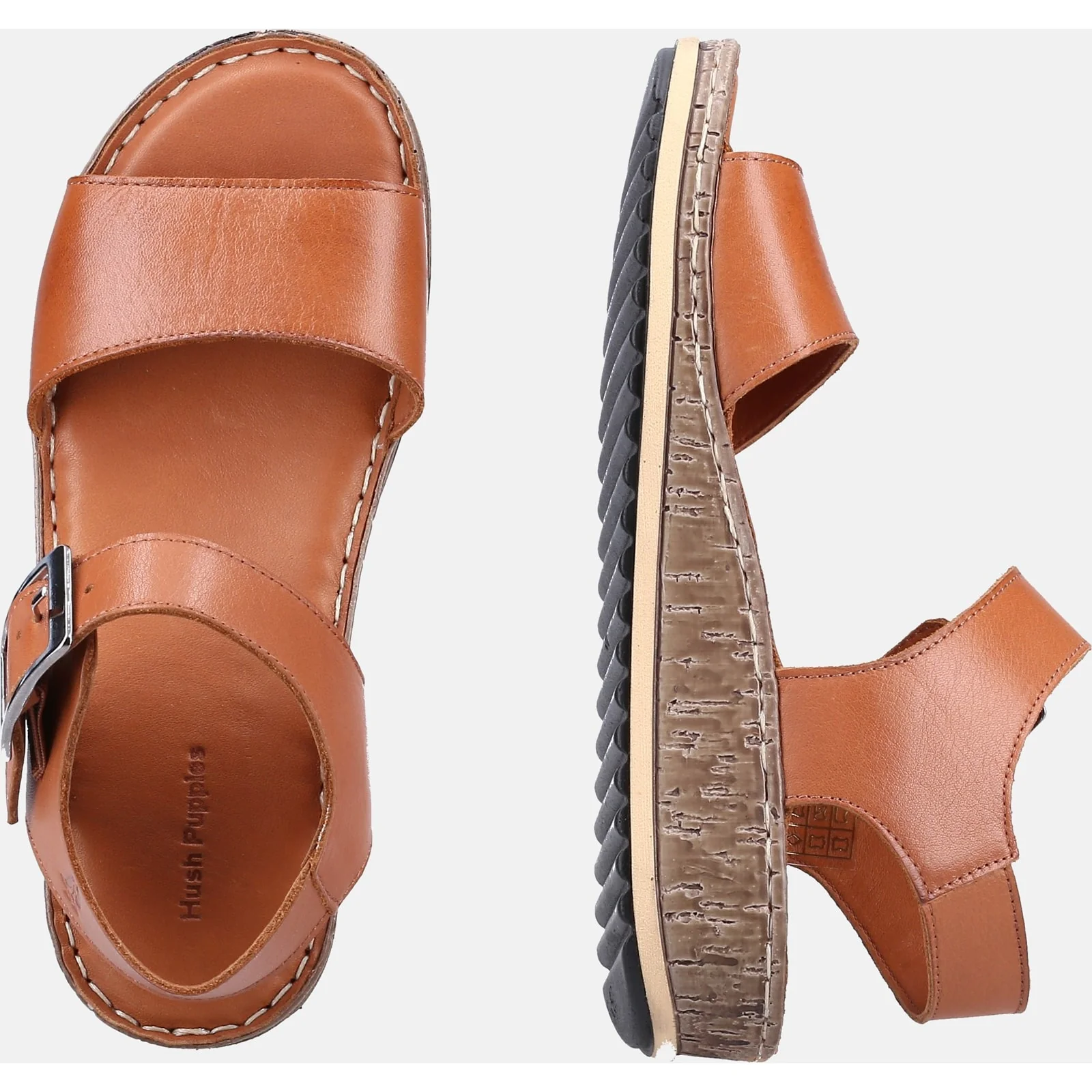 Hush Puppies Womens Ellie Sandal Tan - Image 5