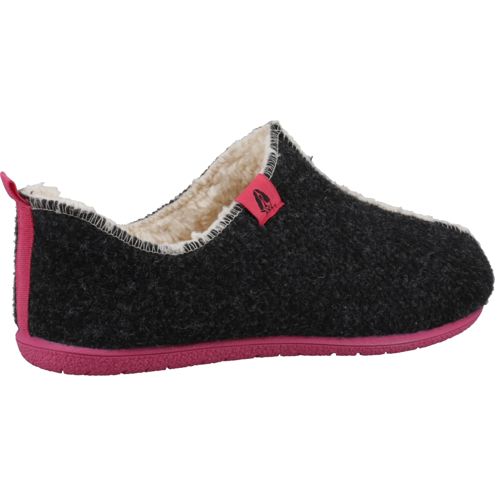 Hush Puppies Womens Good Slippers Charcoal - Image 3
