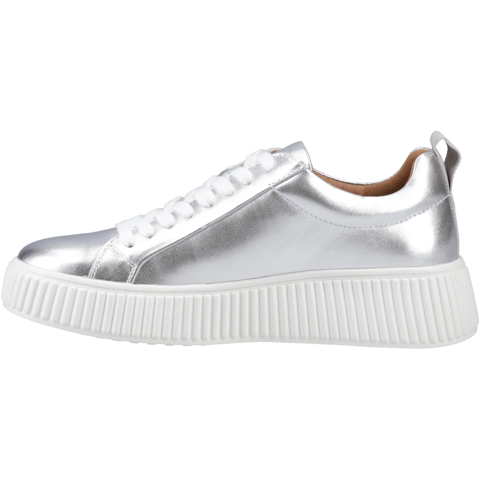 Hush Puppies Womens Harlow Sneaker Silver - Image 2
