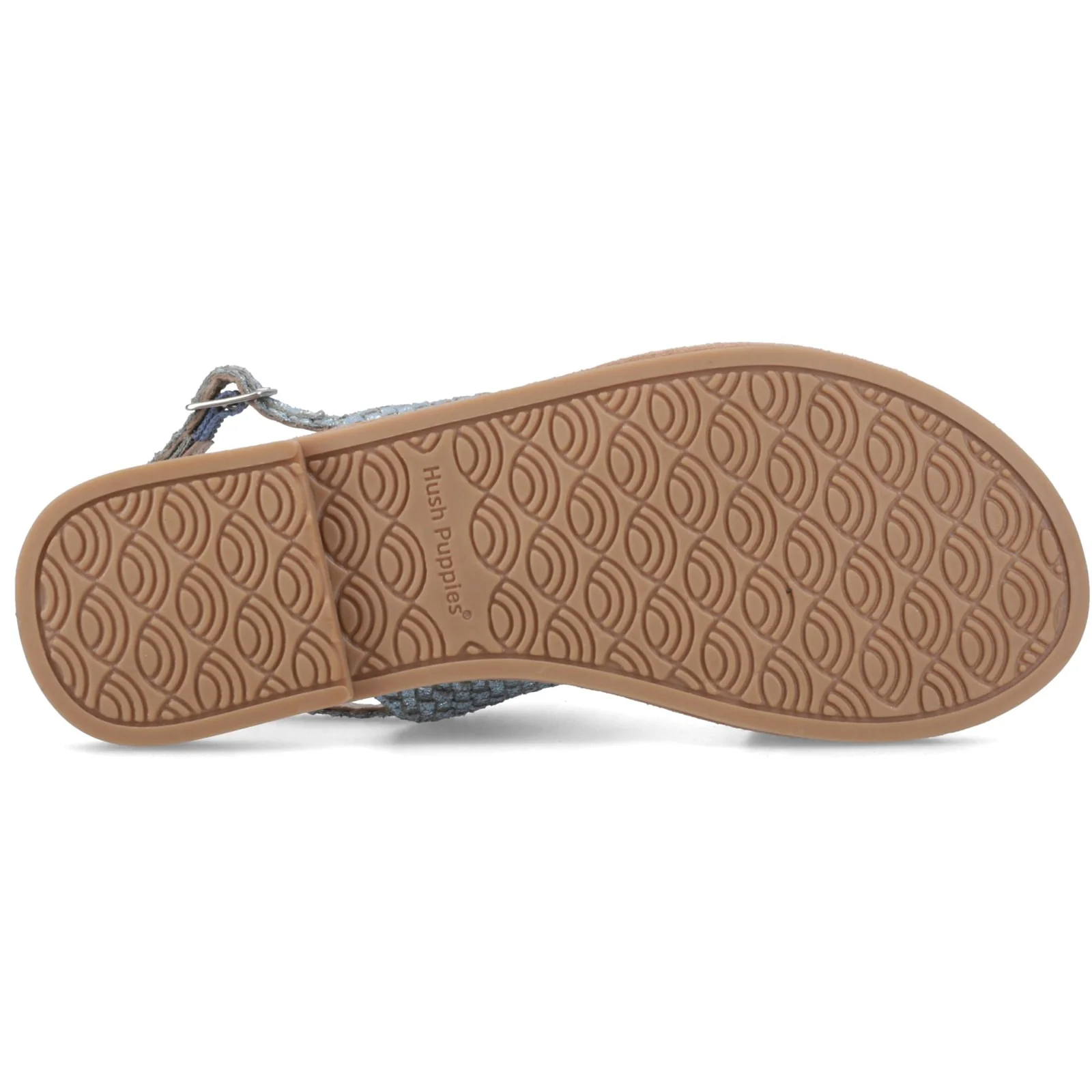 Hush Puppies Womens Helene Sandal Wide Fit Blue - Image 3