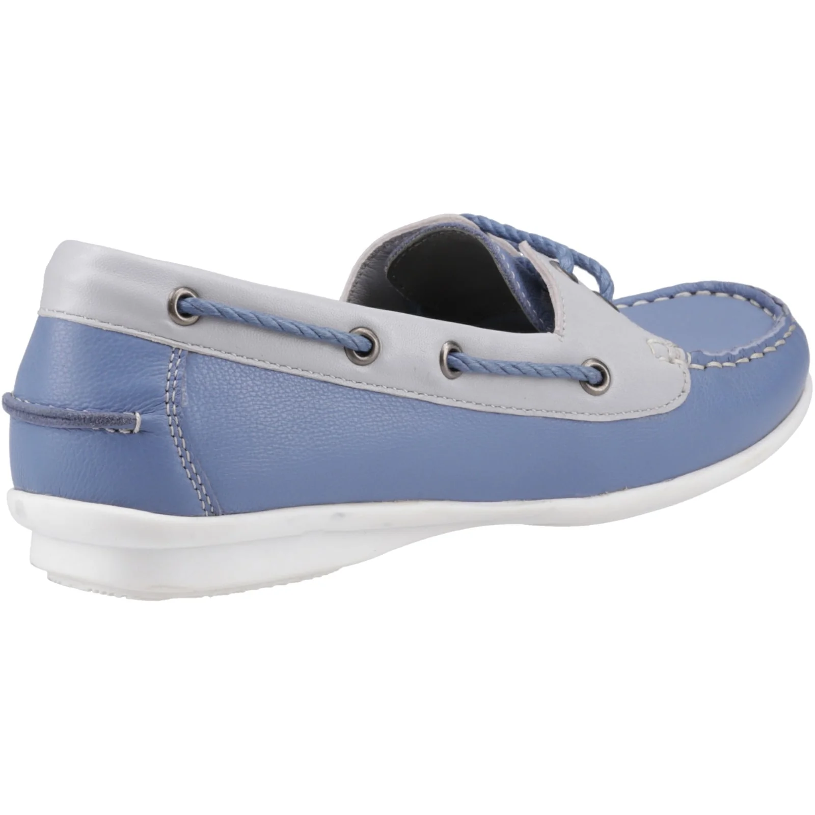 Hush Puppies Womens Irene Boat Shoe Blue - Image 4