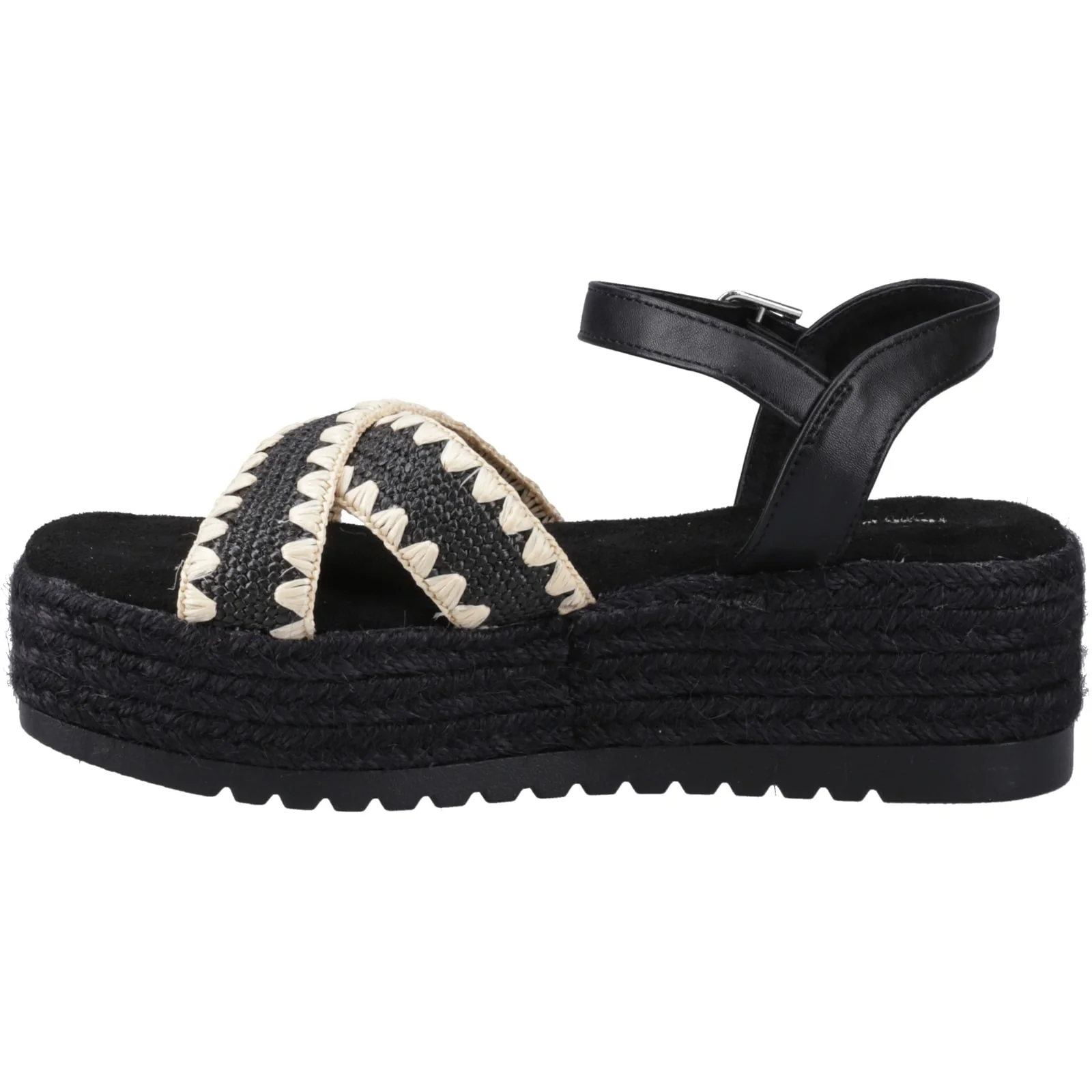Hush Puppies Womens Jemma Espadrille Sandal Black - Image 2