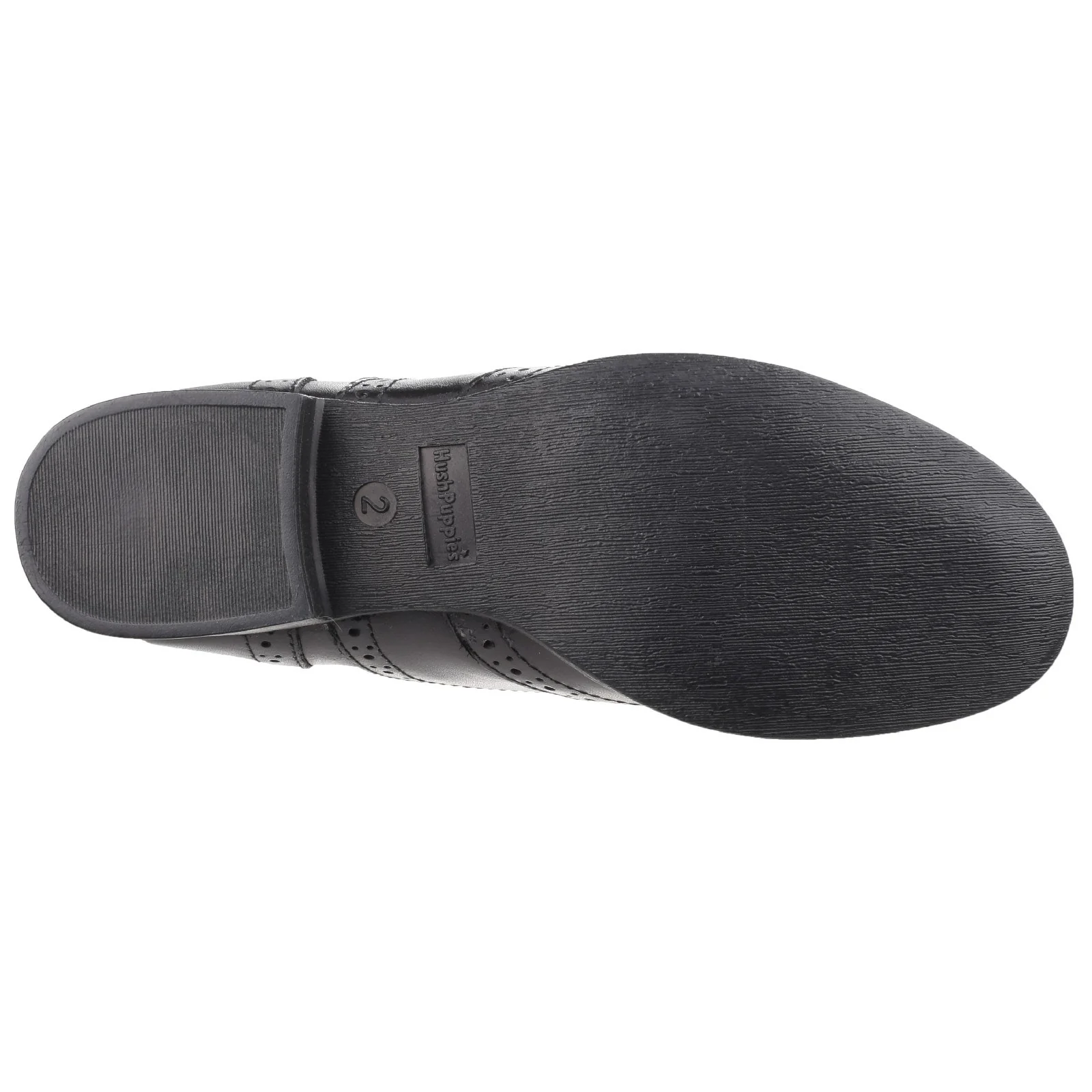 Hush Puppies Womens Kada Senior School Shoe Black - Image 2