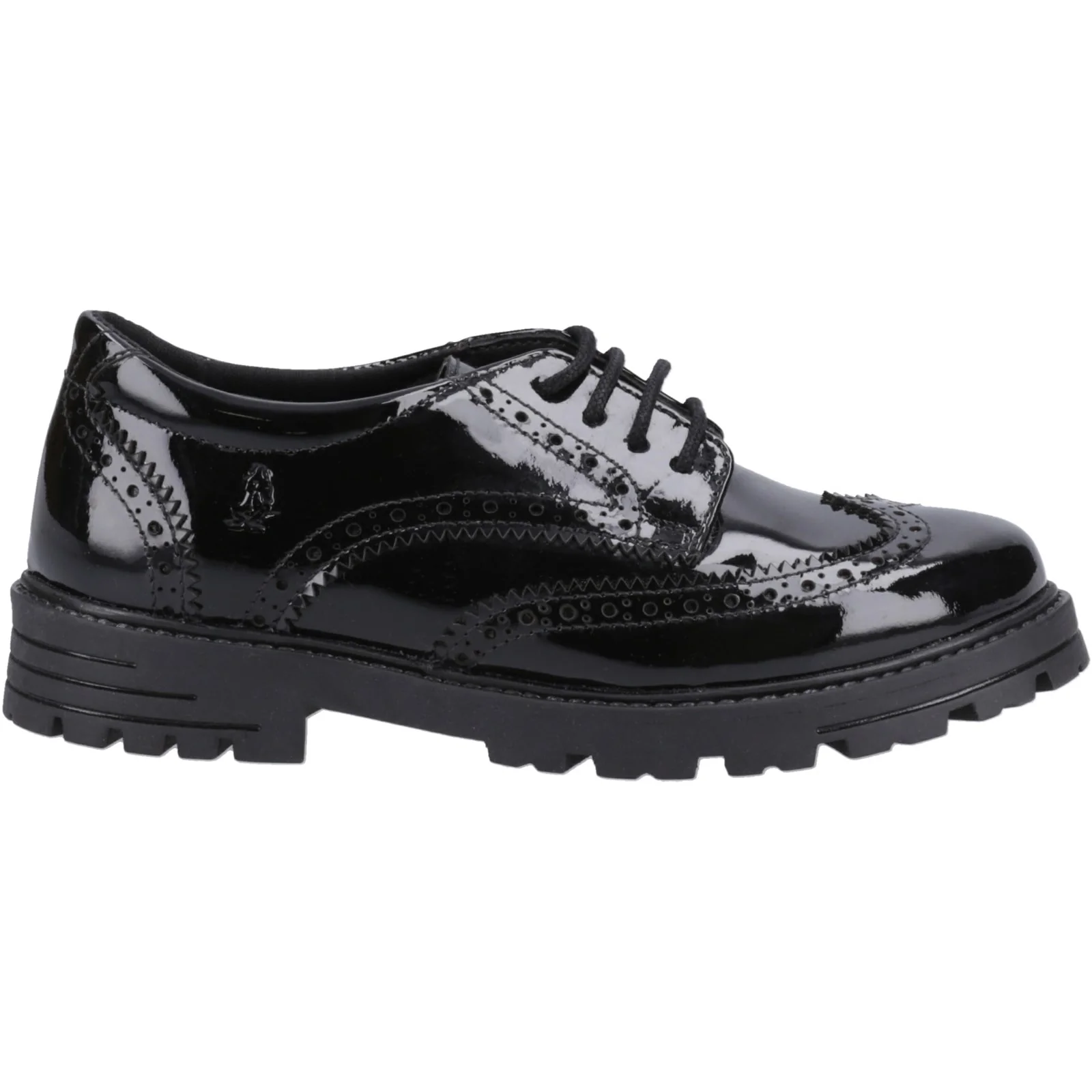 Hush Puppies Womens Maxine Patent Senior Shoe Black