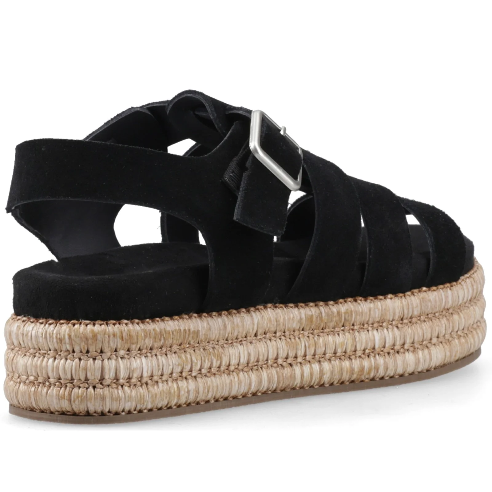 Hush Puppies Womens Rosetta Gladiator Black/Tan - Image 4