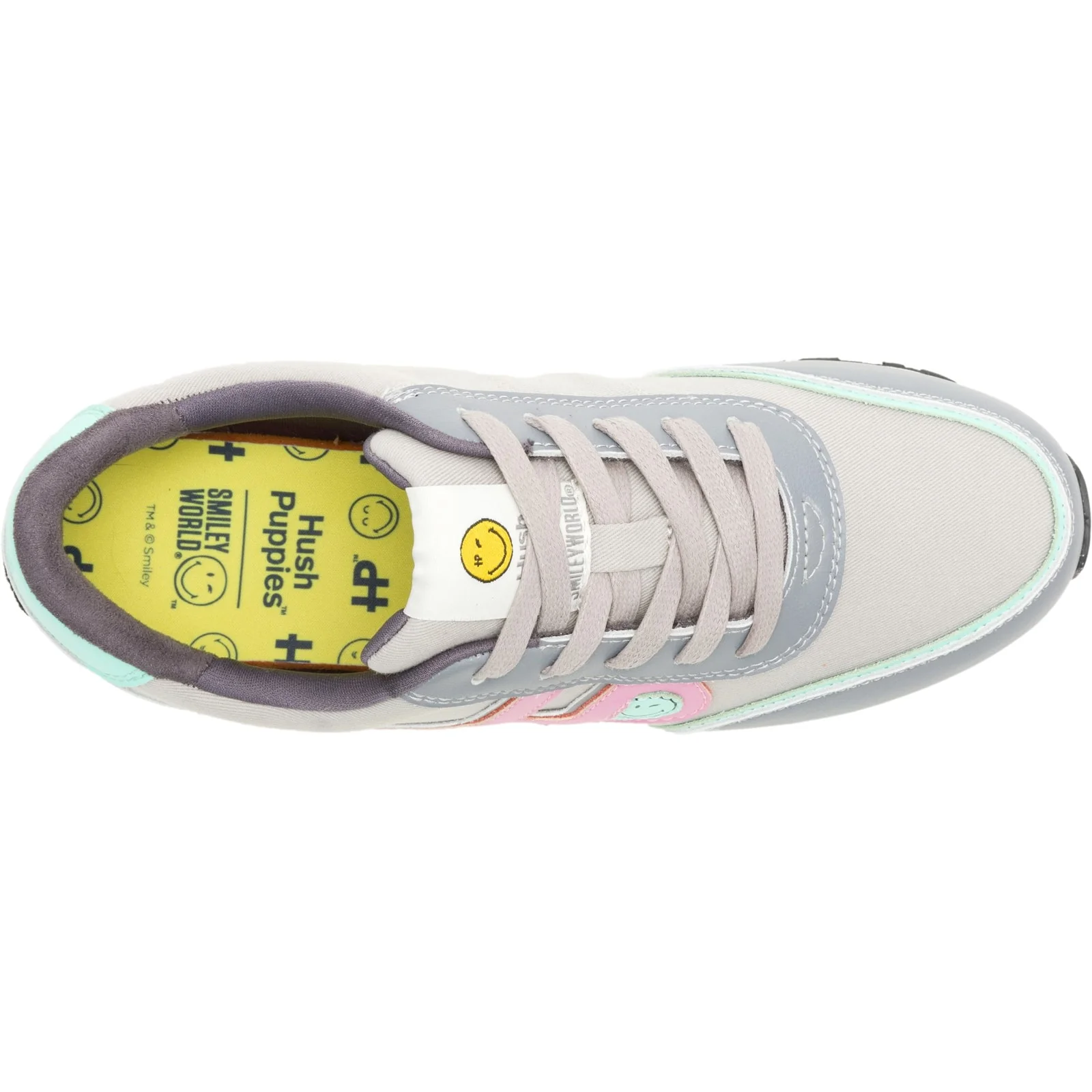 Hush Puppies Womens Seventy8 Smiley Trainer Grey - Image 3