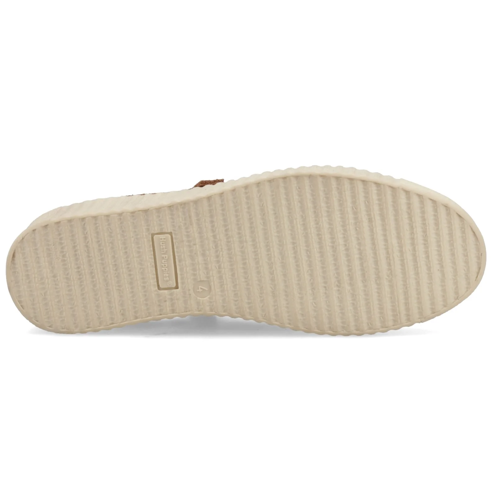 Hush Puppies Womens Tara Suede Trainer Tan - Image 3