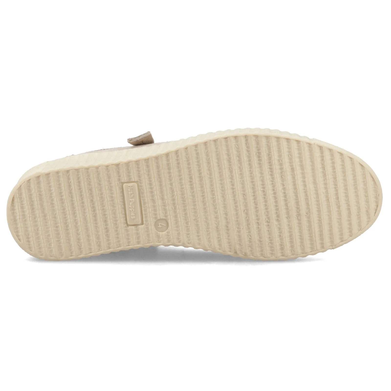 Hush Puppies Womens Tara Suede Trainer Taupe - Image 3
