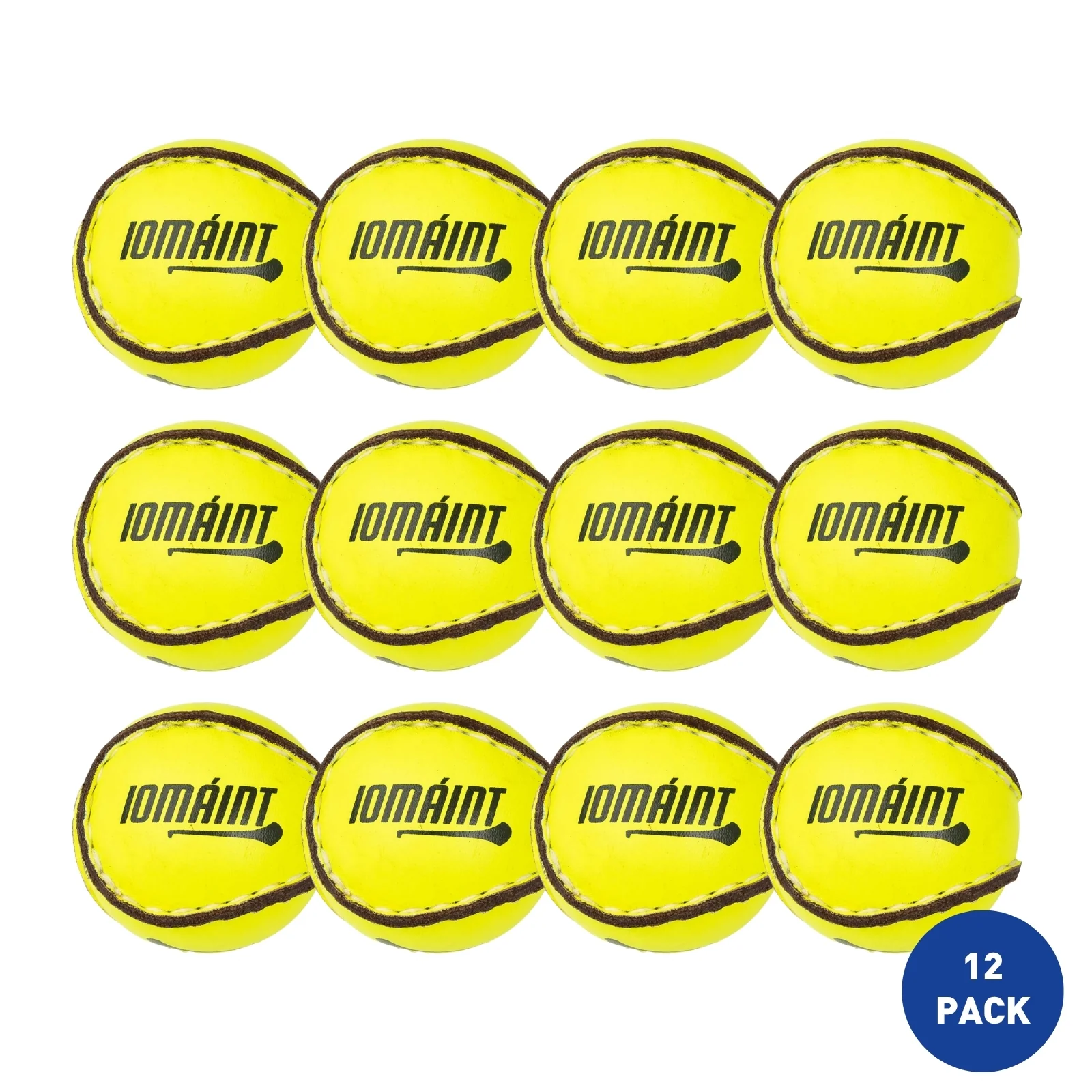 Iomaínt Sliotar Size 4 Yellow - 12 Pack