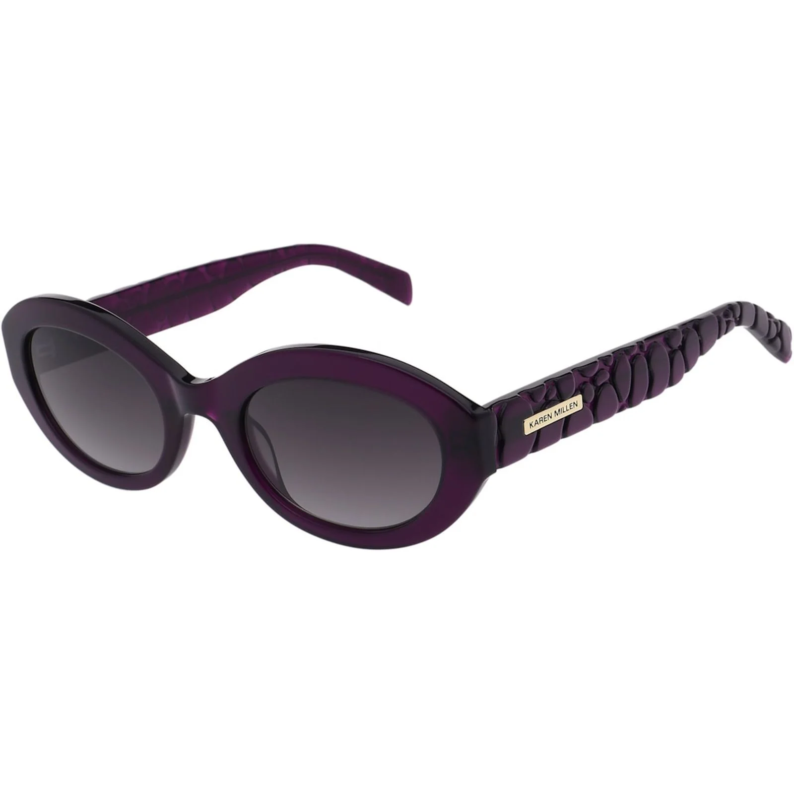 Karen Millen Unisex KM507375352 Sunglasses Crystal Purple - Image 2